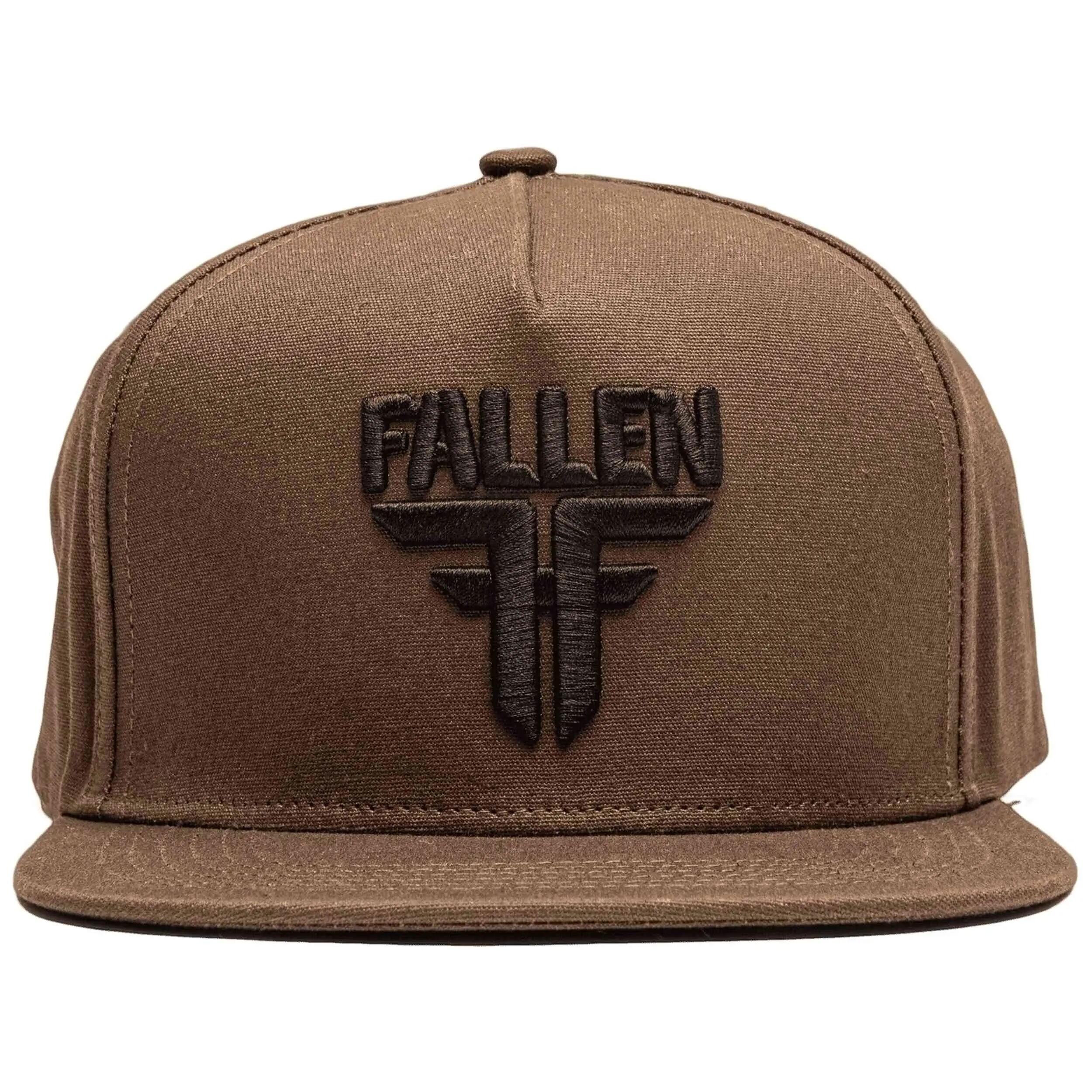 Pet Fallen model visera plana y logotipo bordado en 3D voor unisex 3/3
