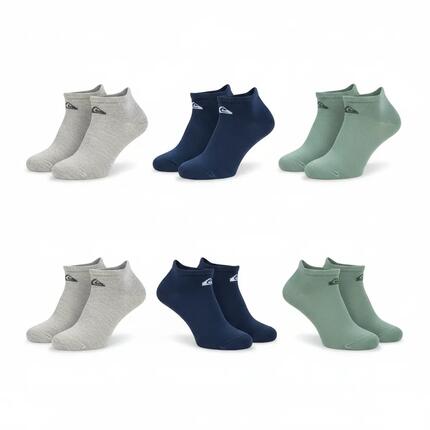 Quiksilver Pack de Chaussettes Homme SNEAKER Lot 6 Paires Sport