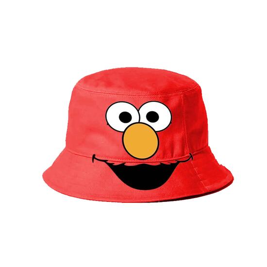 1, Rue Sésame Elmo Face Bob Enfant Bucket, Rouge