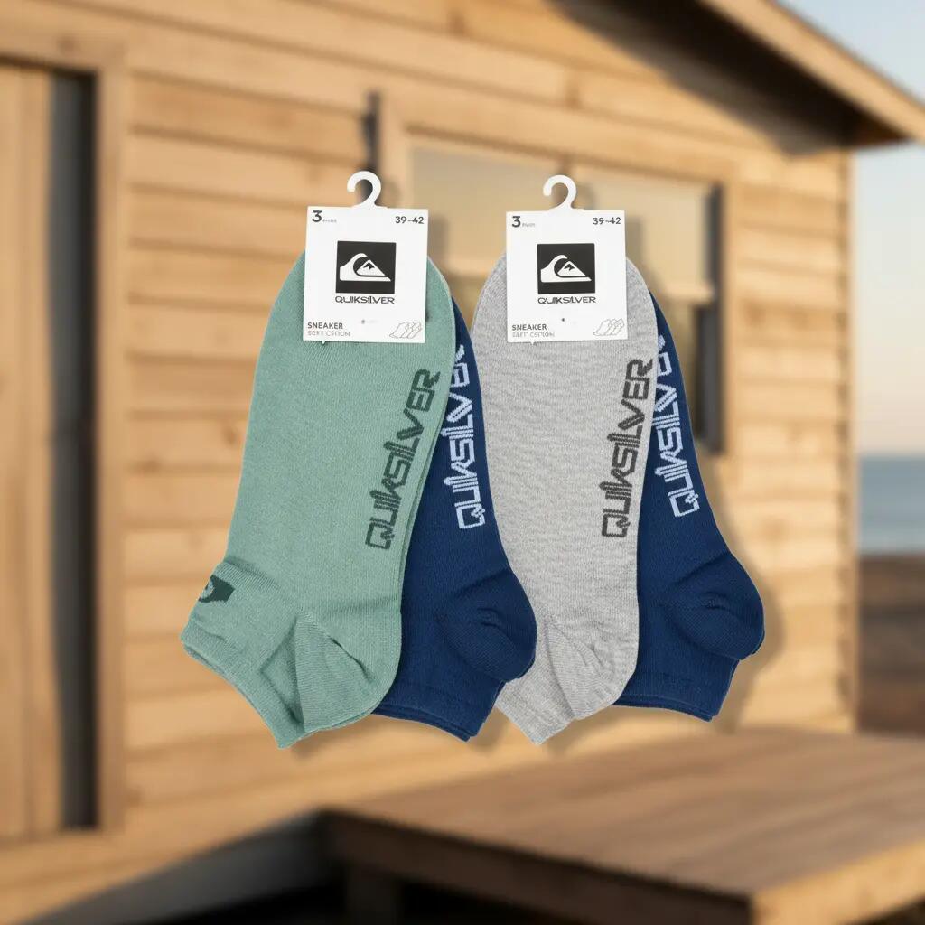Pack de Meias Homem SNEAKER QUIKSILVER – 6 Pares Desporto 4/7