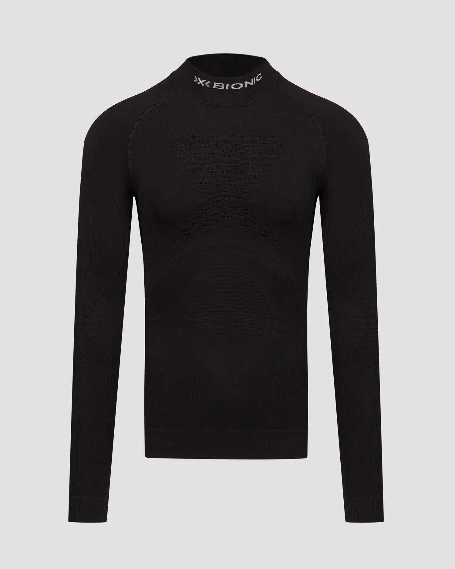 Czarny longsleeve z półgolfem męski X-Bionic Energy Accumulator 4.0 Turtle Neck