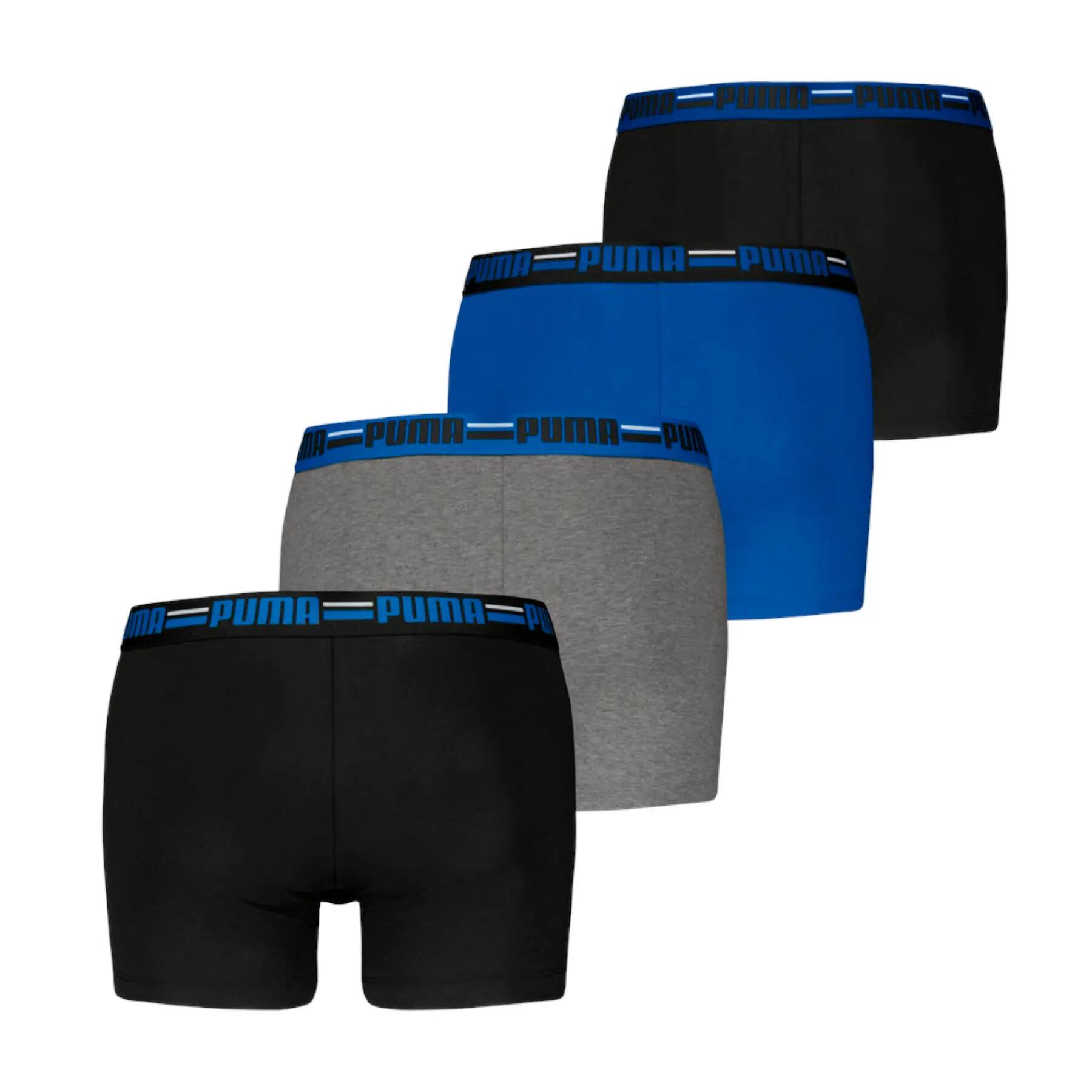 Bokserki męskie Puma BASIC BRAND ELASTIC 4-PACK 93819709 r XL 2/2
