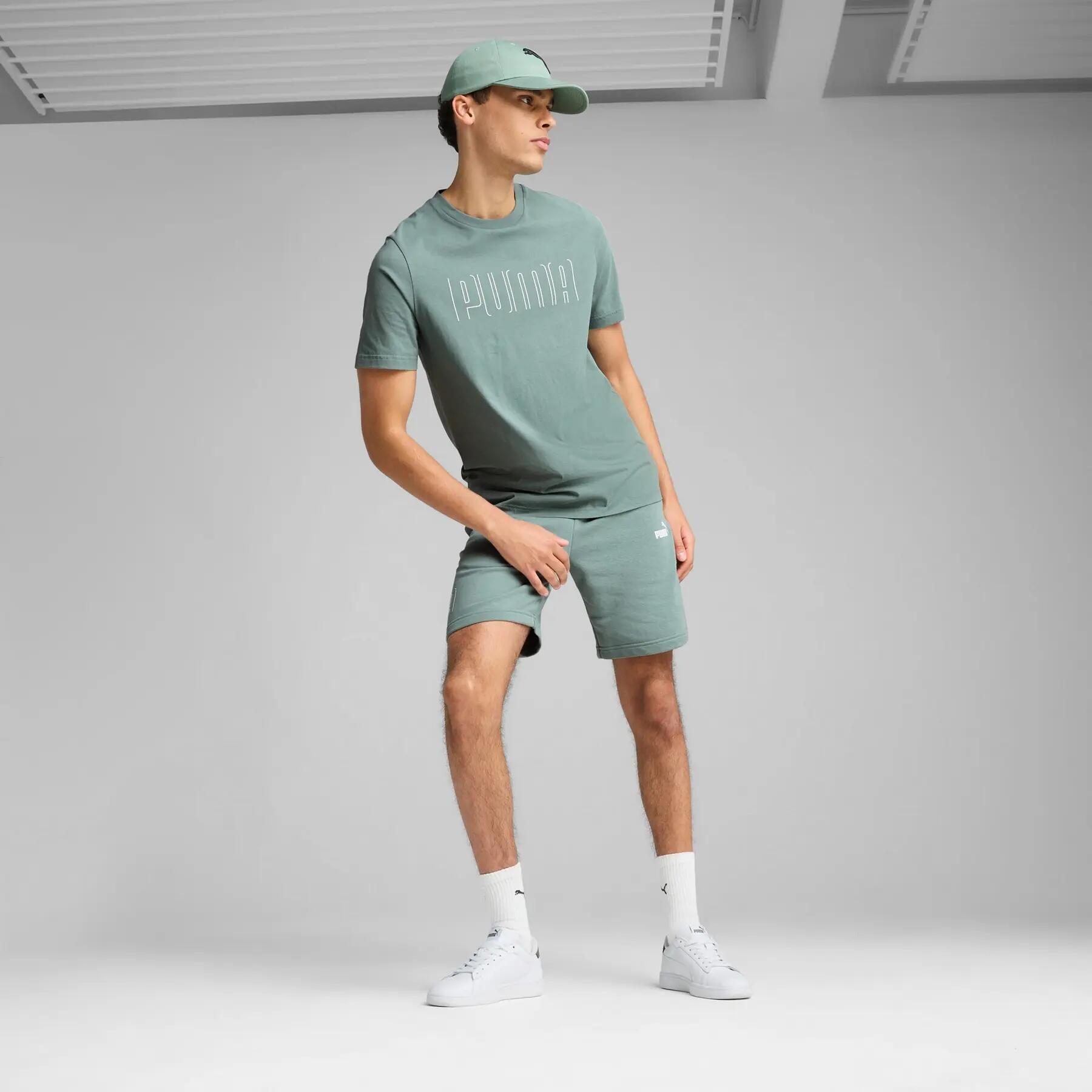 Puma SPORT GRAPHIC 9" TR herenshorts groen maat M 5/5