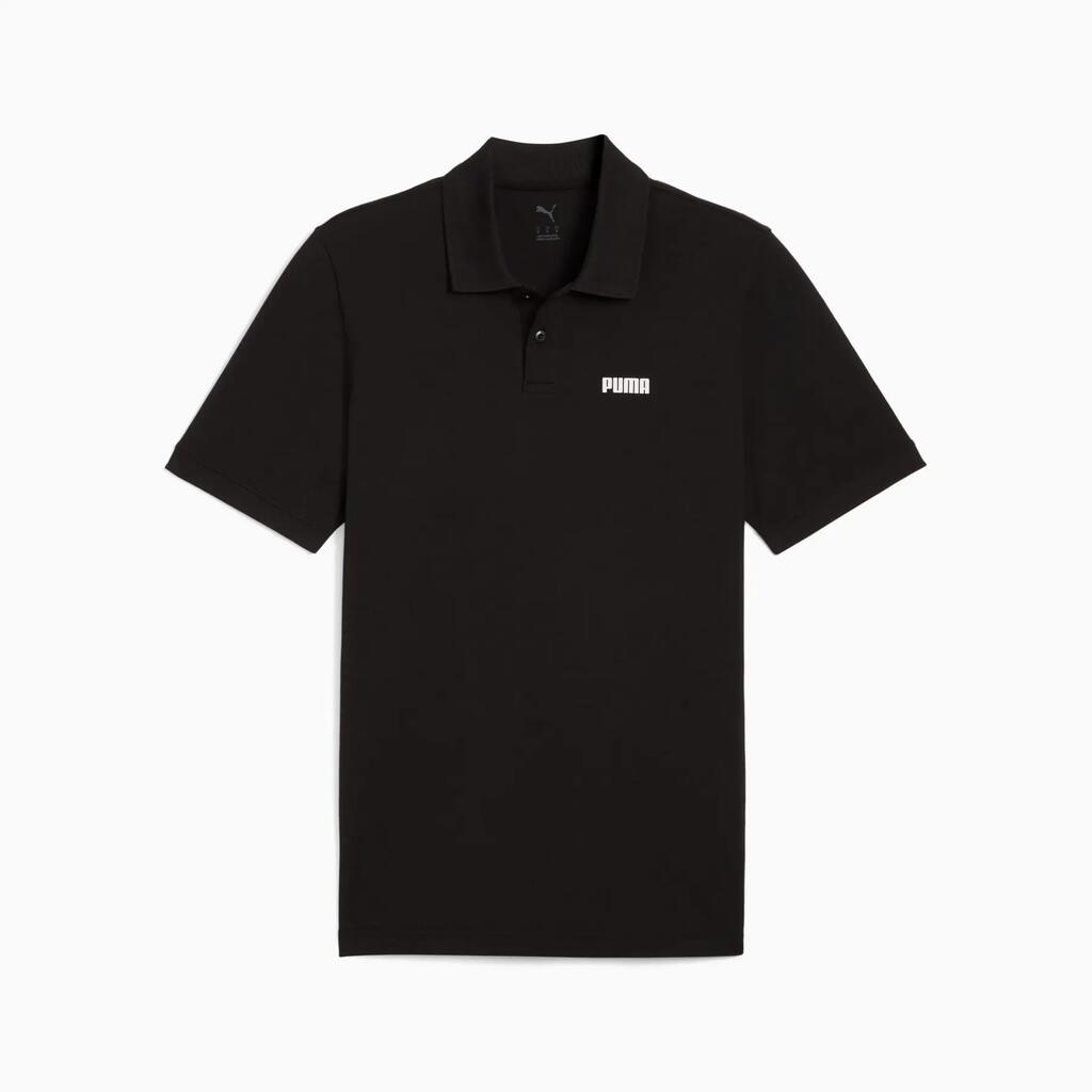 Puma ESS SMALL LOGO PIQUE men's polo shirt black 68676201 r M (48)