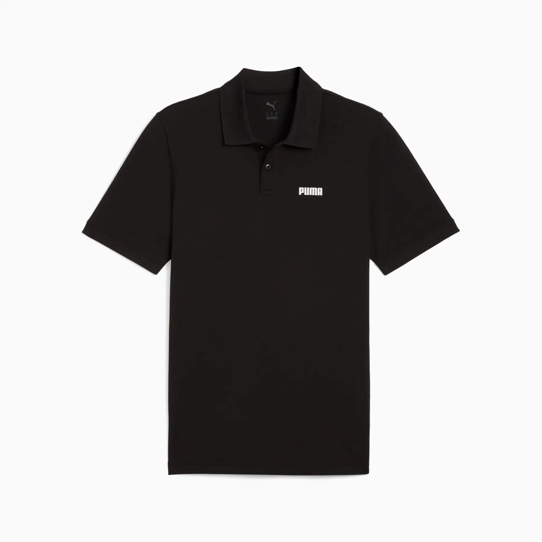 Camisa polo masculina Puma ESS SMALL LOGO PIQUE preta 68676201 r M (48) 1/2