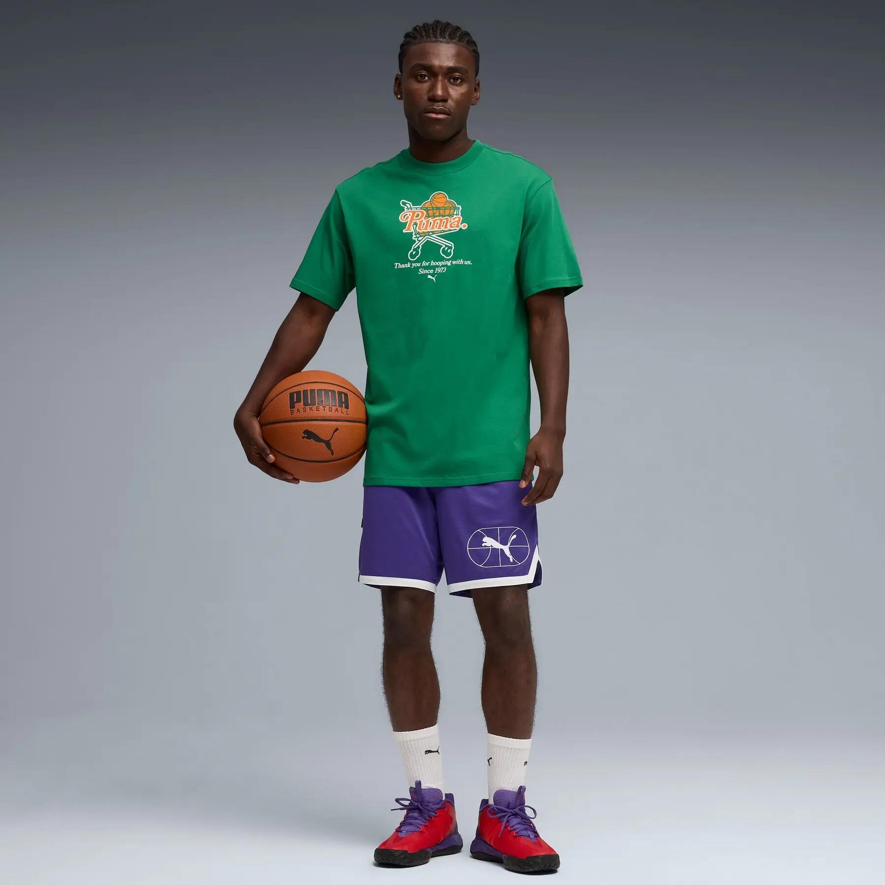 Puma JUNIOR VARSITY BASKETBALL 7'' herenshorts paars maat L 5/5
