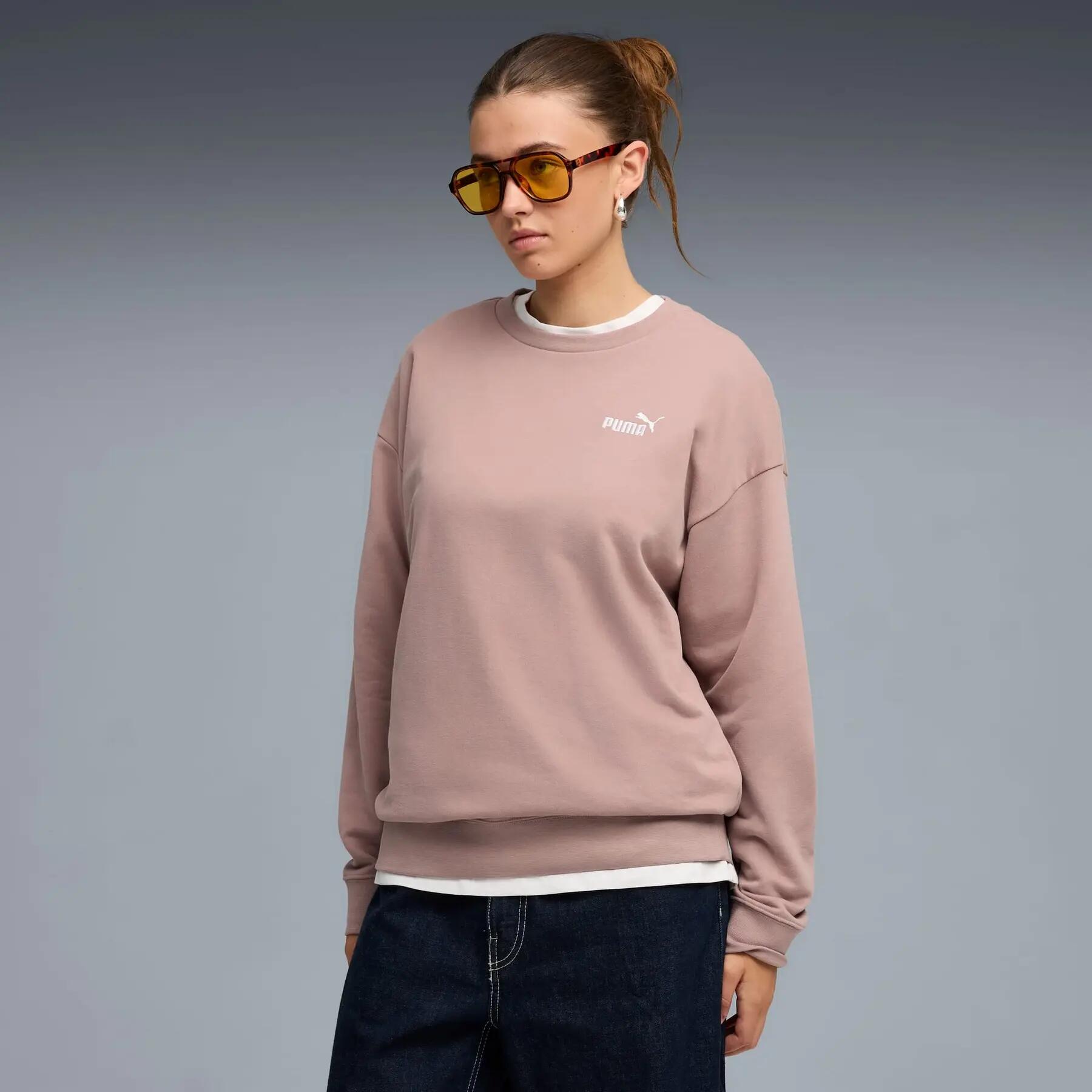 Felpa sportiva da donna Puma ESS SMALL NO. 1 LOGO RELAXED TR 3/5