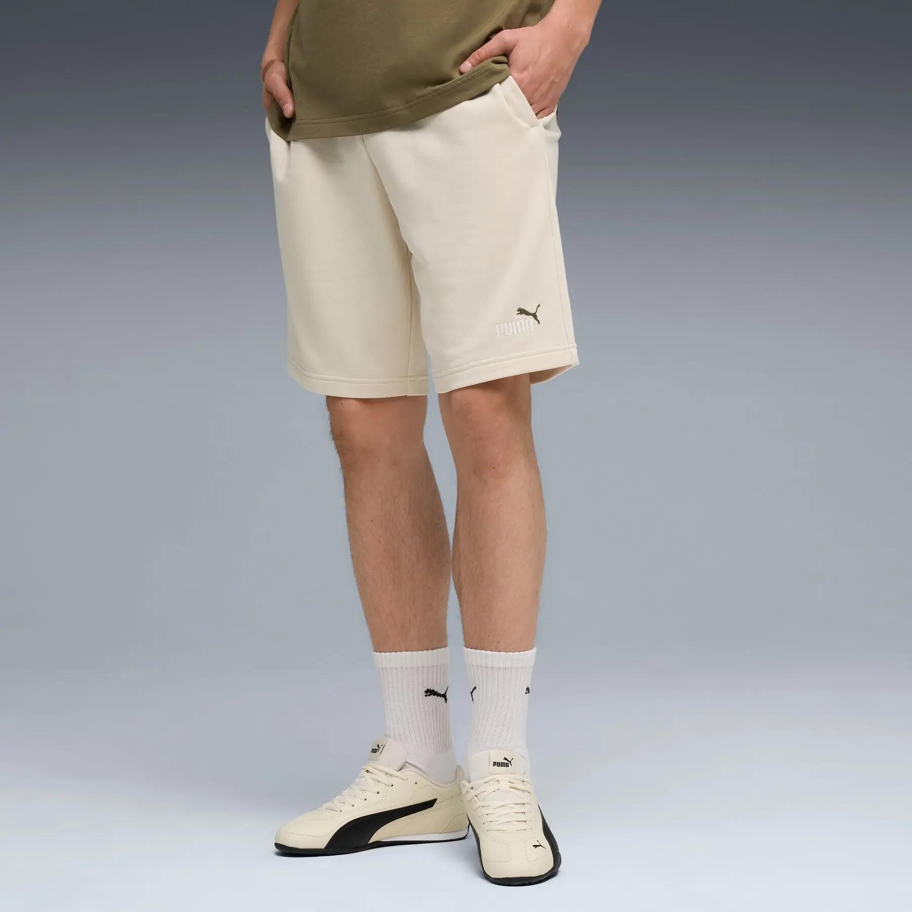 Puma ESS 2 COLOR NO.1 LOGO 10" TR herenshorts beige maat XXL 3/5