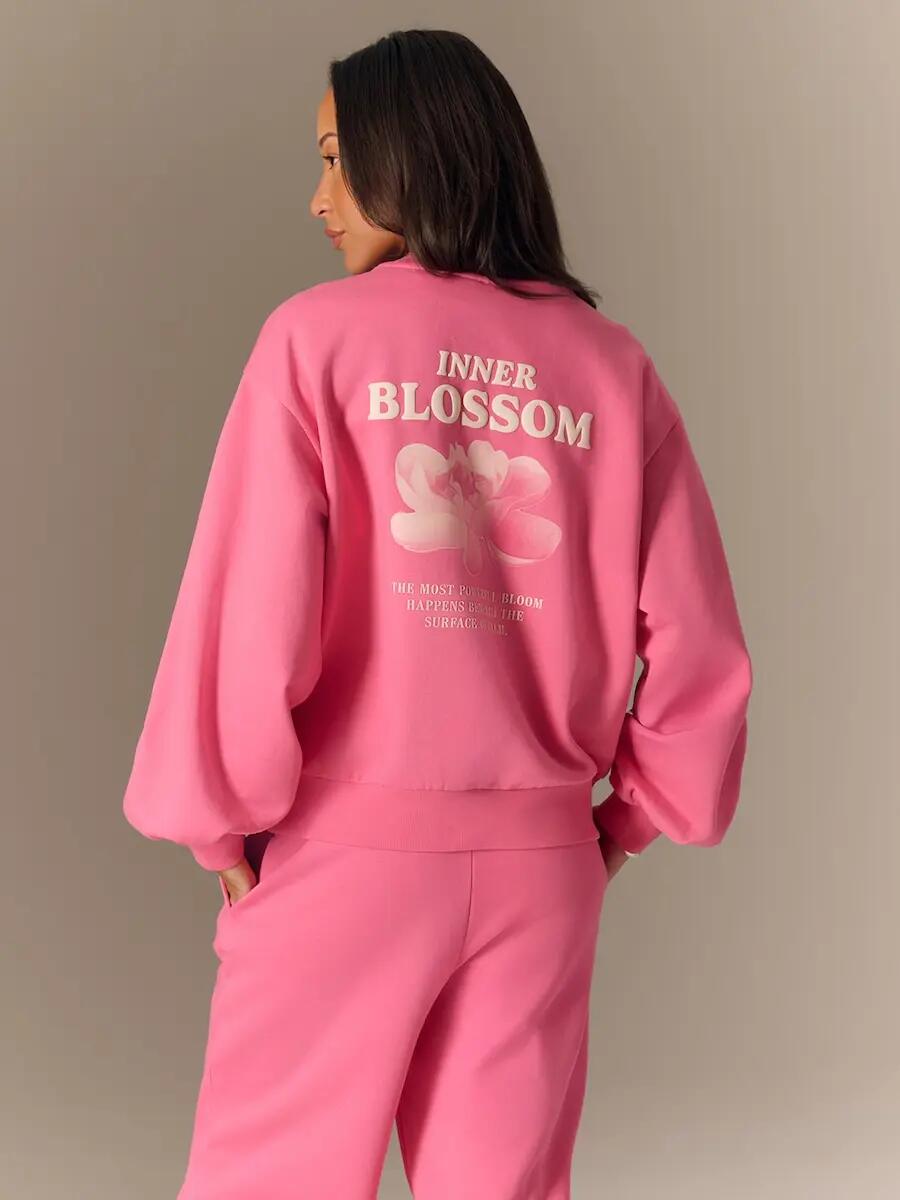 Bluza dresowa loose bez kaptura damska 4F 4FRSS26TSWSF2832 2/7
