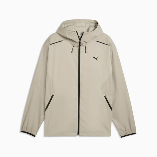 Kurtka męska z kapturem Puma PUMATECH RELAXED WOVEN beżowa 63441961 rozmiar XL