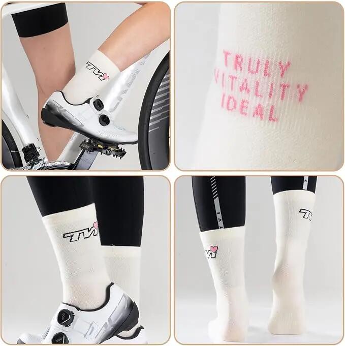 Warme Fahrradsocken aus wärmendem Garn für Damen – MTB & Rennrad 5/6