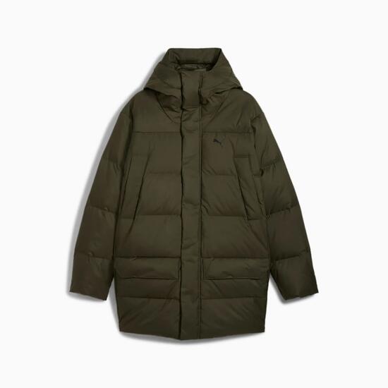 Giacca con cappuccio da uomo Puma PROTECTIVE DOWN PARKA verde 62646670 r S