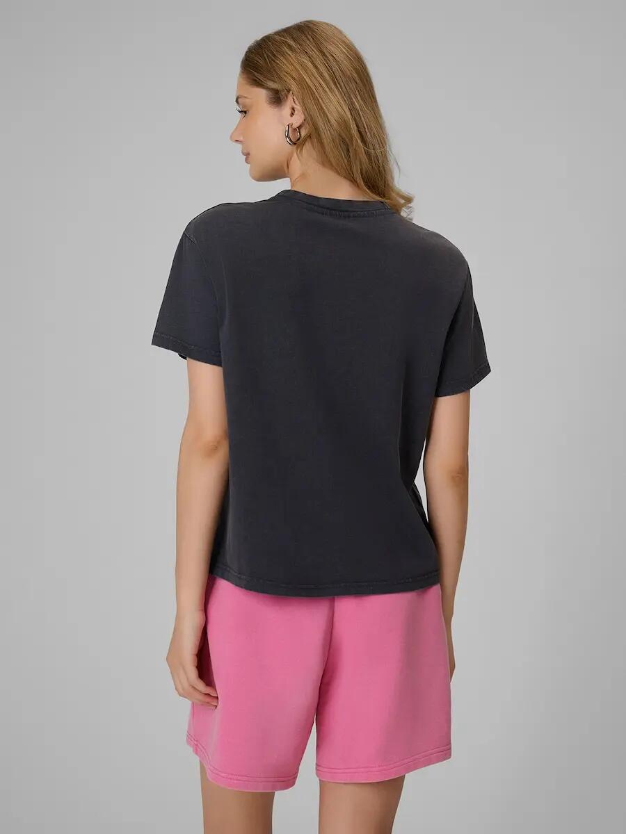 T-shirt relaxed z nadrukiem damski 4F 4FRSS26TTSHF4517 2/7