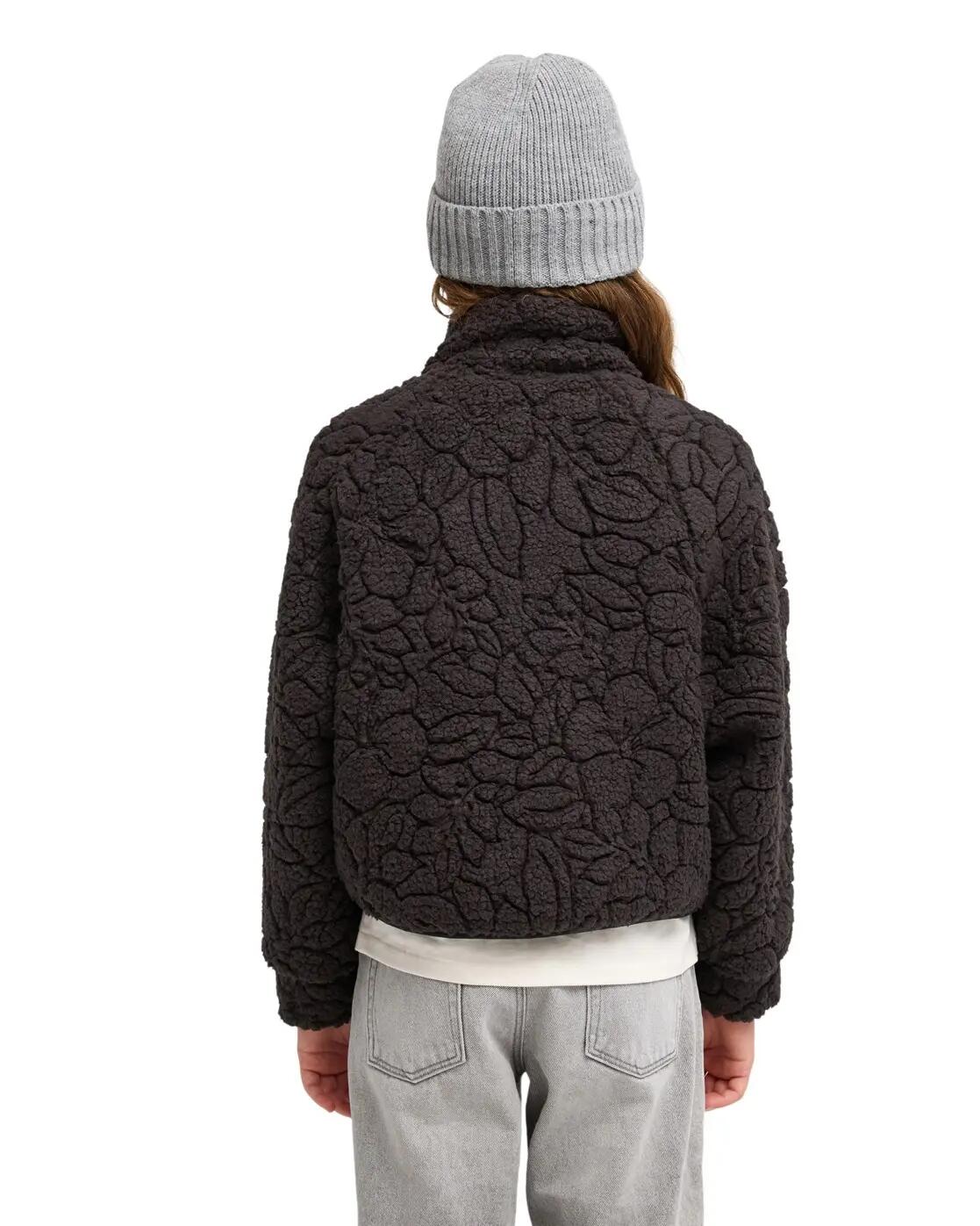 Polaire zippée BLURRY CLOUD Noir Fille 2/4