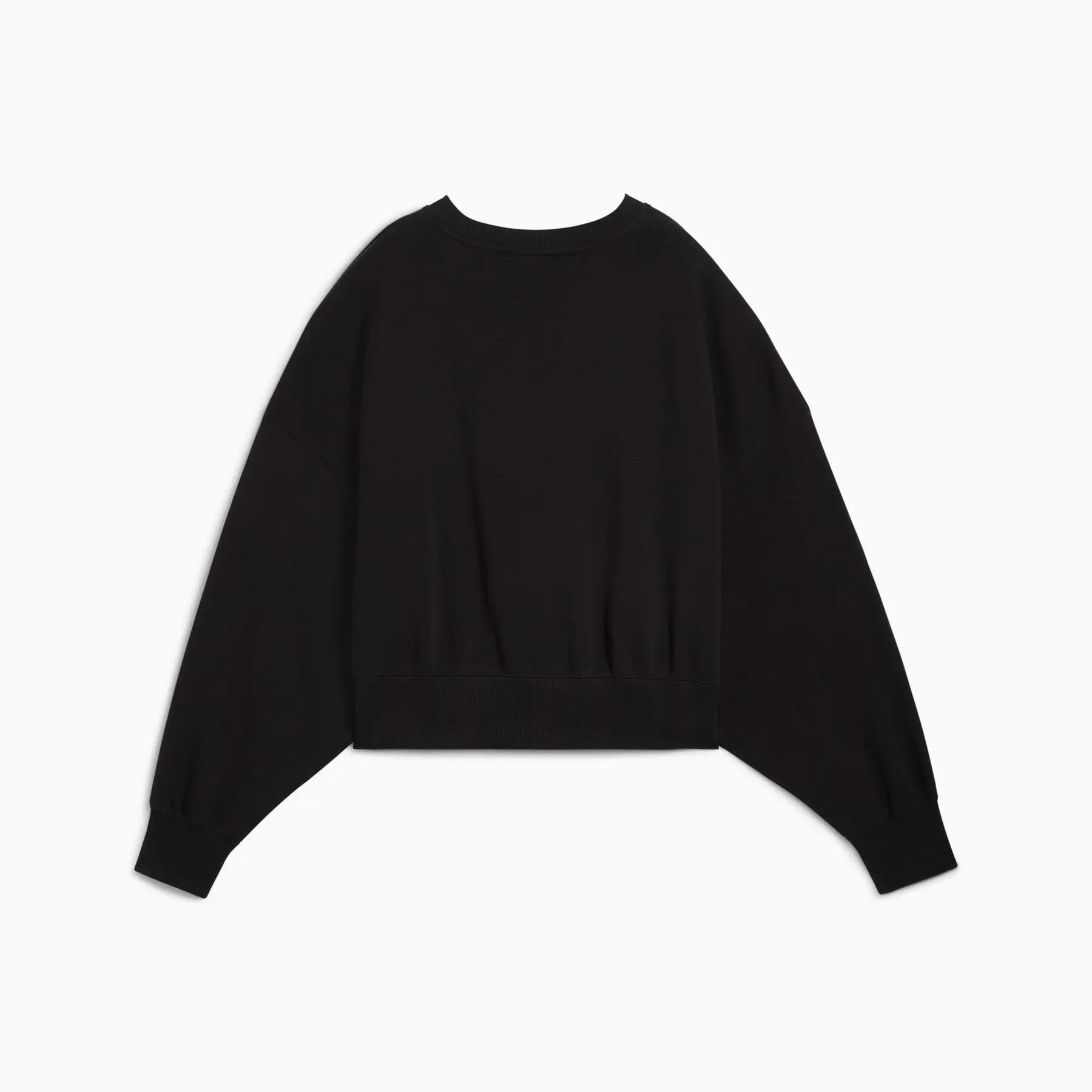 Sudadera Puma WARDROBE ESS OVER-OVERSIZED TR para mujer, color negro, 62974801 r 2/6