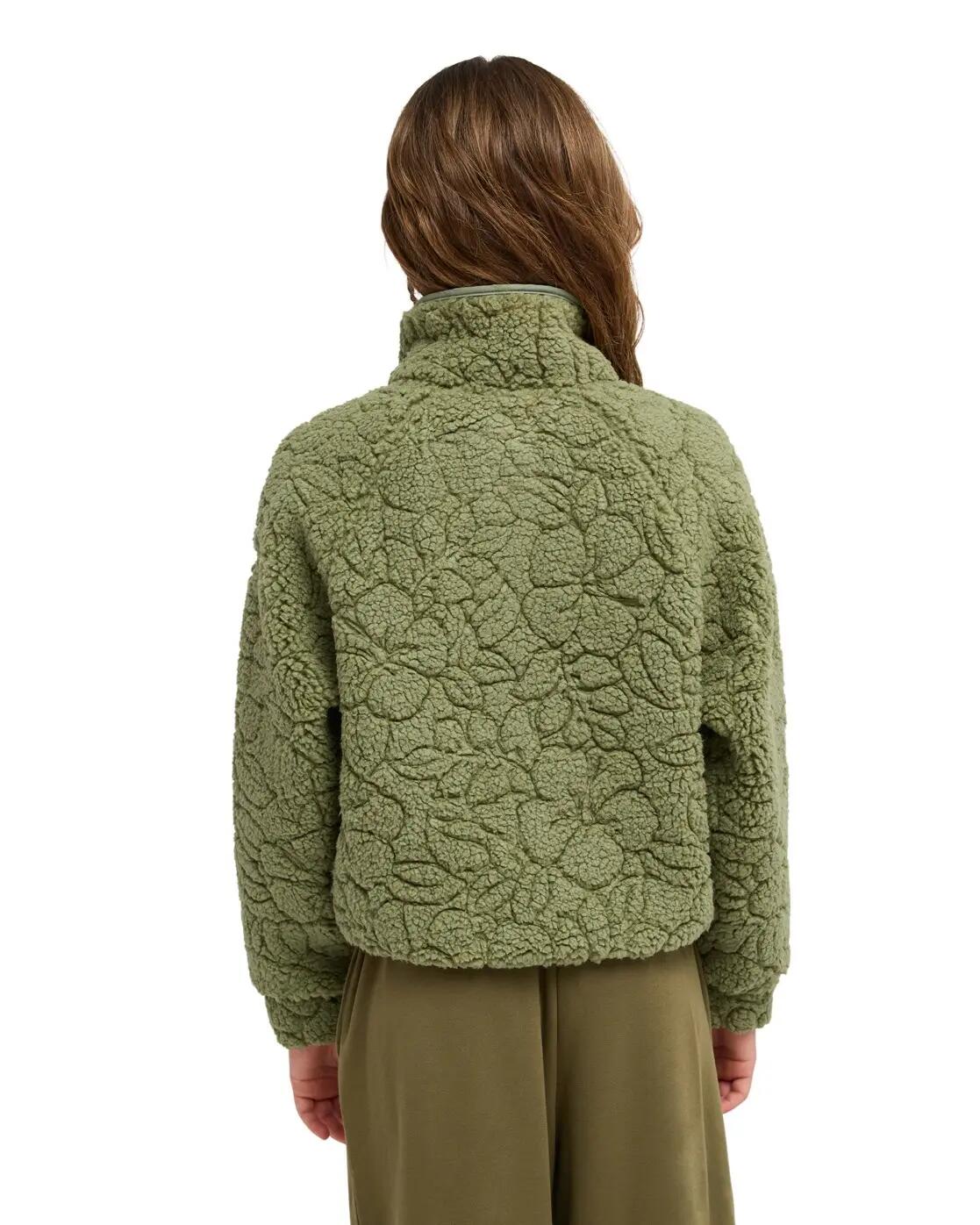 Fleece mit Reißverschluss BLURRY CLOUD Grün Mädchen 4-16 2/4
