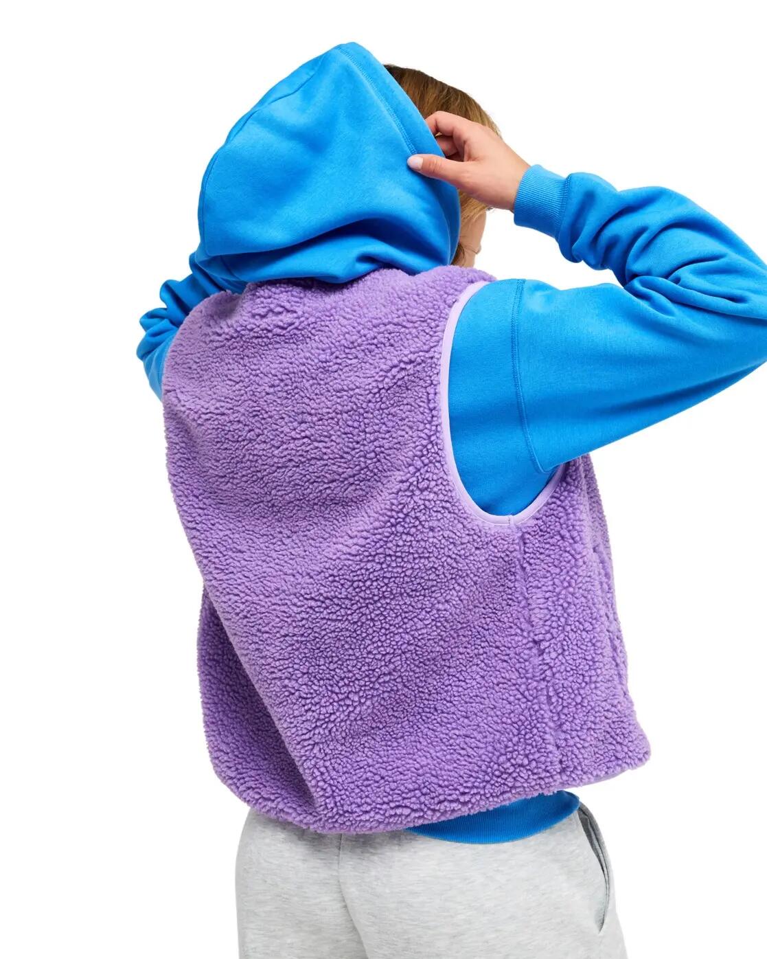 Chaleco polar sherpa ICONIC TOWN Morado Mujer 2/4
