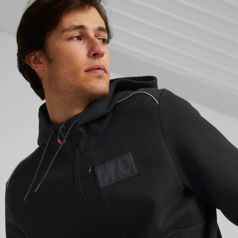 Jacheta barbati Puma Ferrari Style Hooded Sweat Jacket B, Negru