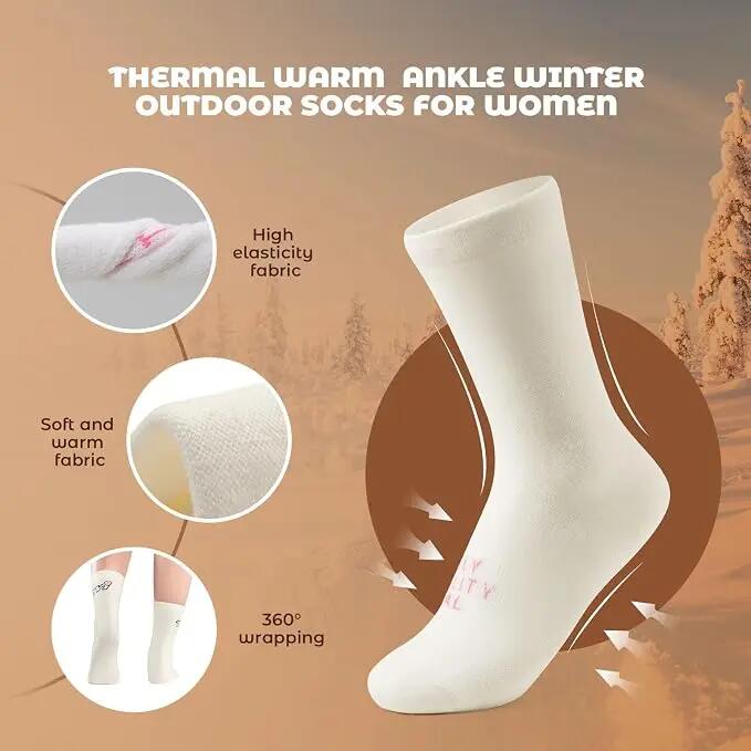 Warme Fahrradsocken aus wärmendem Garn für Damen – MTB & Rennrad 2/6
