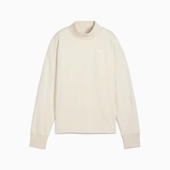 Bluza damska Puma HER RELAXED CREW FL beżowa 68815287 rozmiar XL