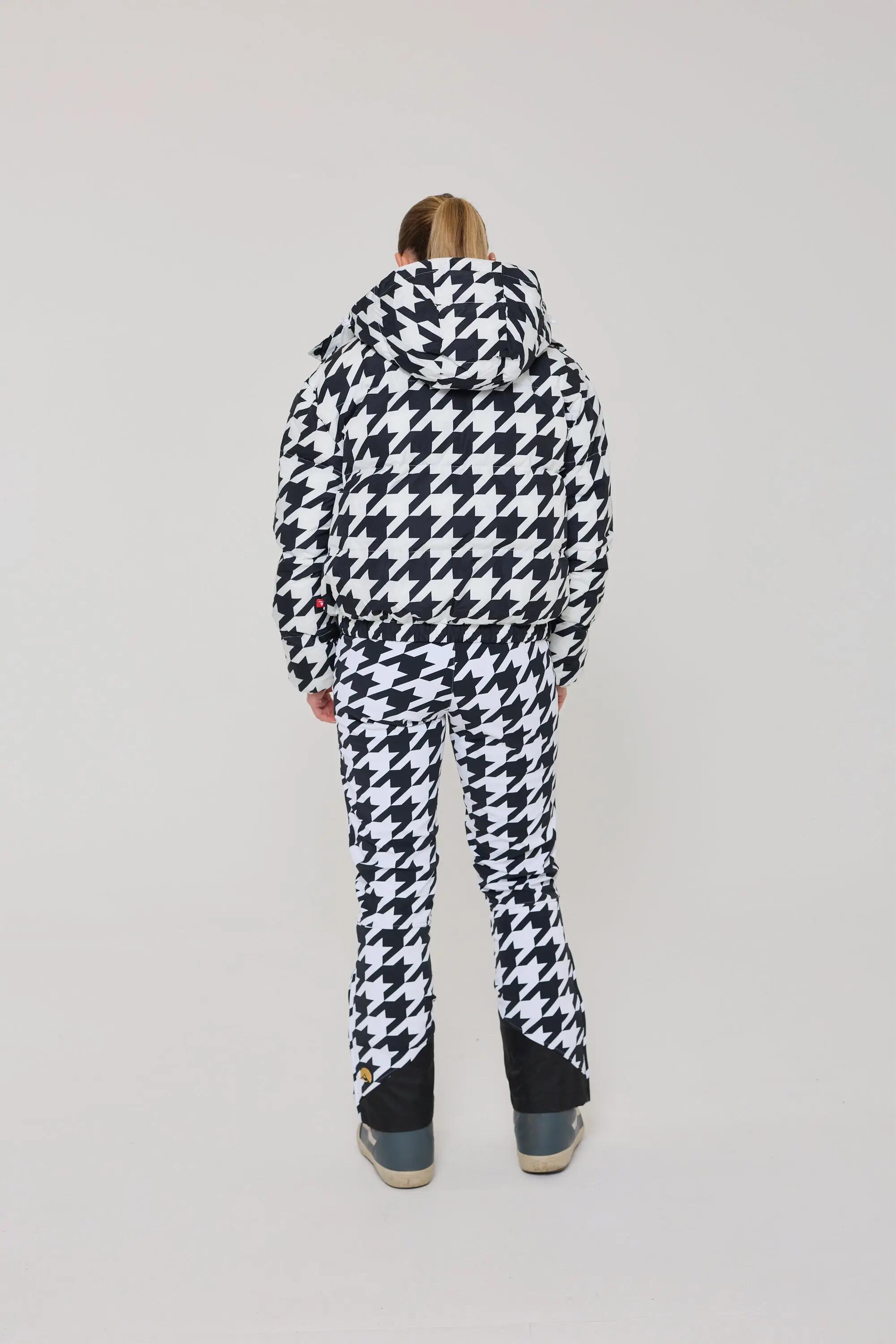 Piumino Chic - Fantasia Pied de Poule Bianco e Nero 3/7