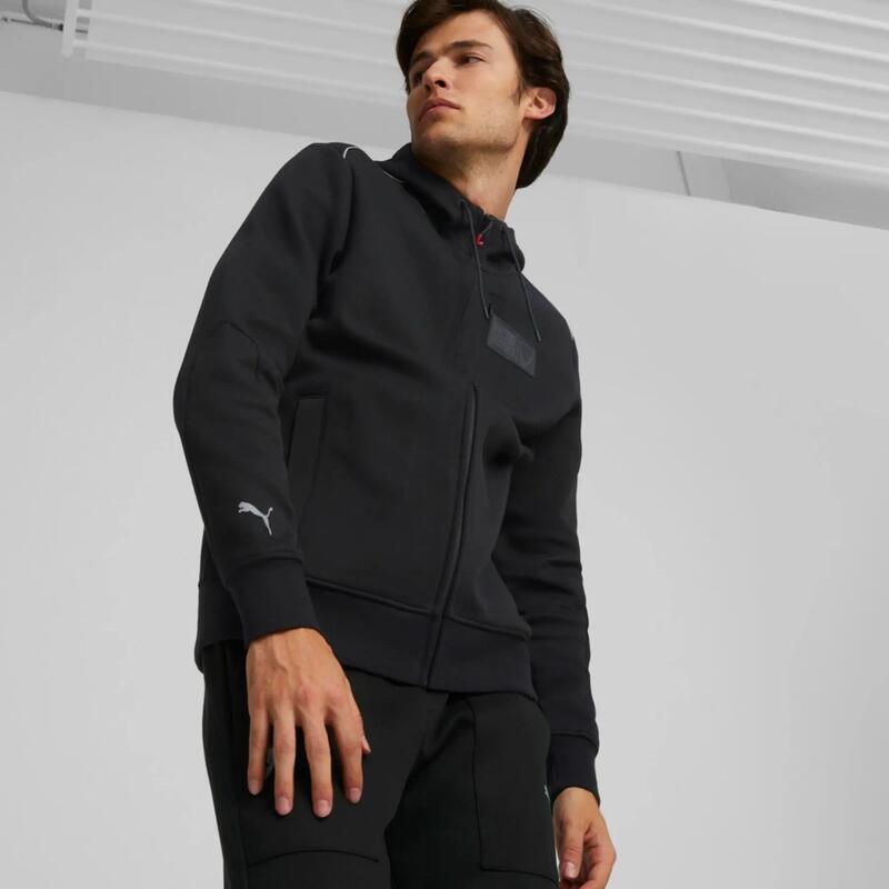 Jacheta barbati Puma Ferrari Style Hooded Sweat Jacket B, Negru