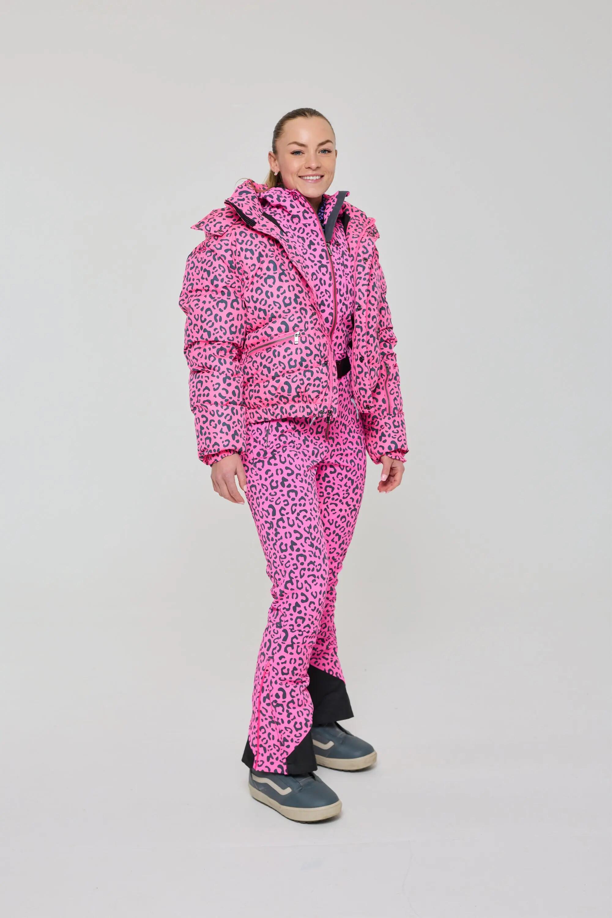 Piumino Chic - Stampa Leopardata Rosa 4/8
