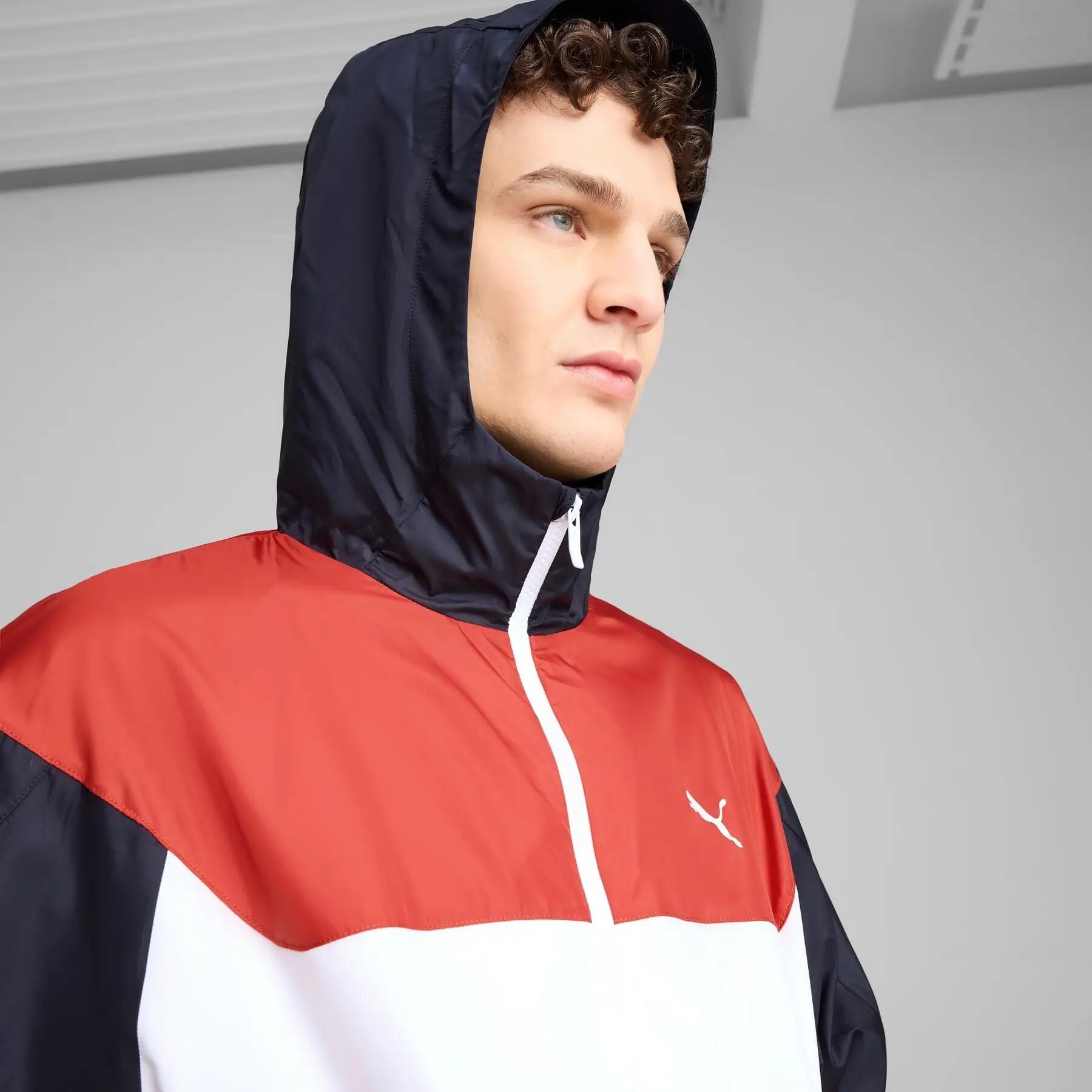 Chaqueta cortavientos Puma ESS UV RELAXED blanca 68462602 L 4/7