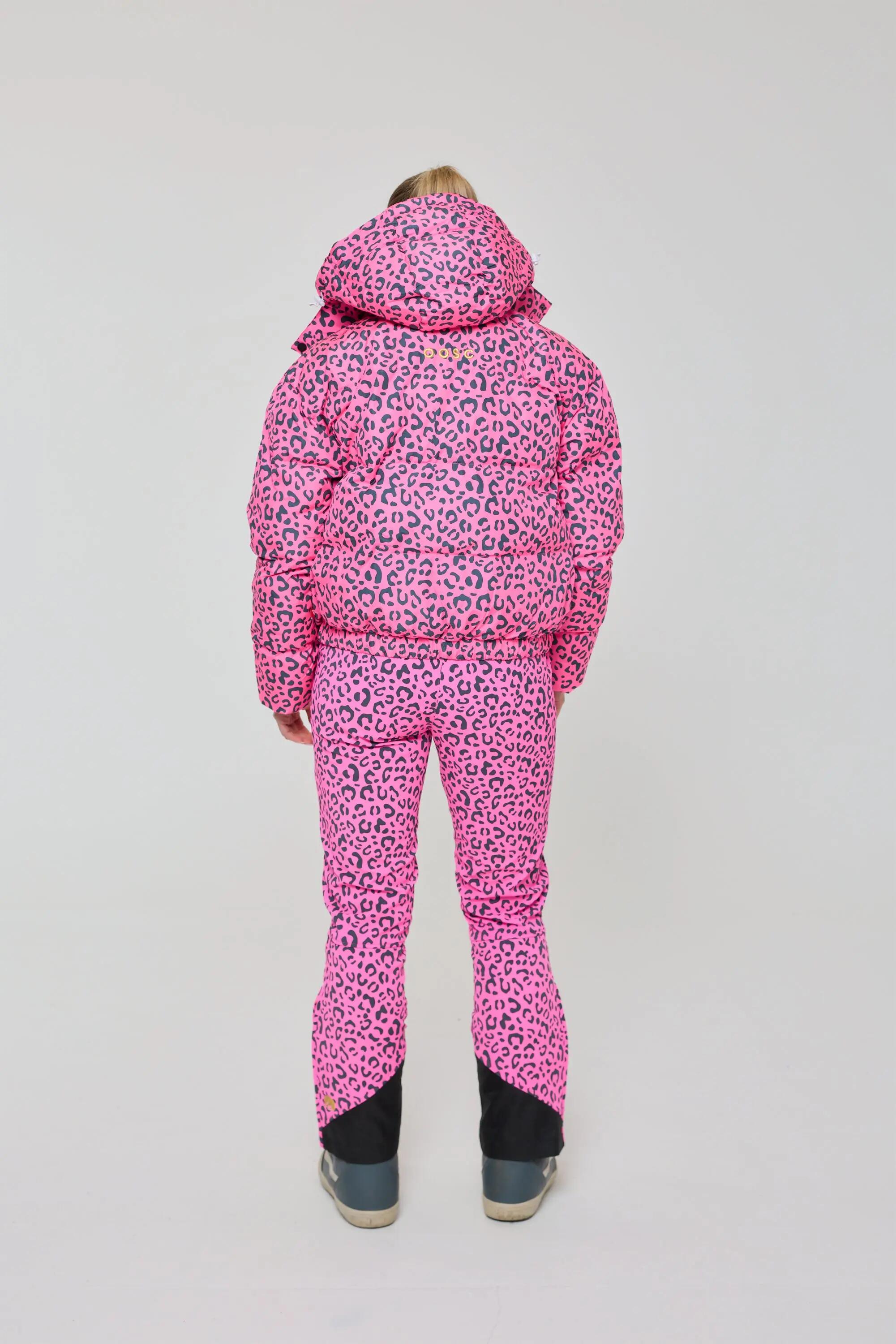 Piumino Chic - Stampa Leopardata Rosa 3/8