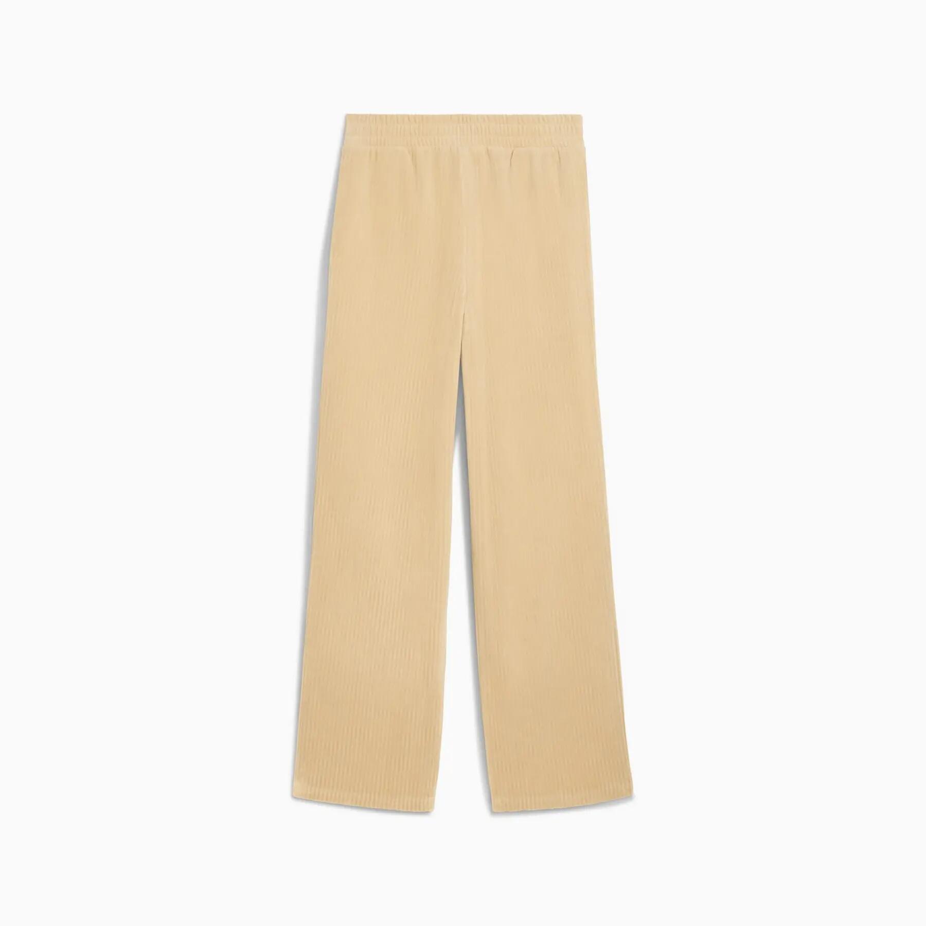 Spodnie damskie Puma ESS ELEVATED VELOUR RIB STRAIGHT beżowe 68810883 r XL 2/2