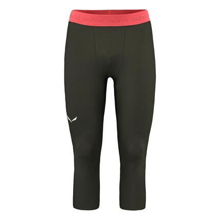 Calça legging masculina Salewa CRISTALLO WARM 3/4 verde r S