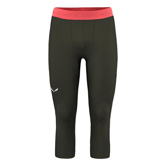 Calça legging masculina Salewa CRISTALLO WARM 3/4 verde r S