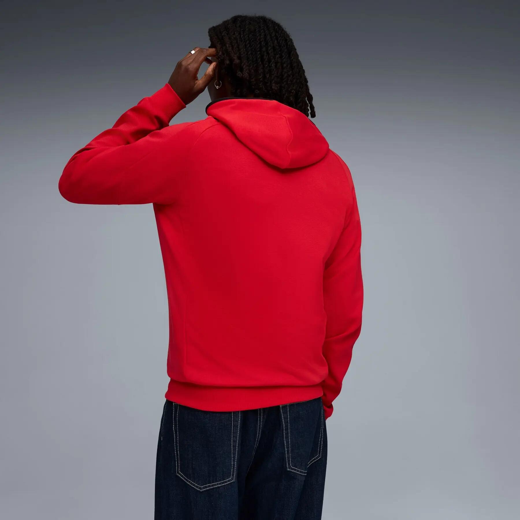 Felpa con cappuccio da uomo Puma FERRARI HDD PM1 rossa, taglia S 4/5