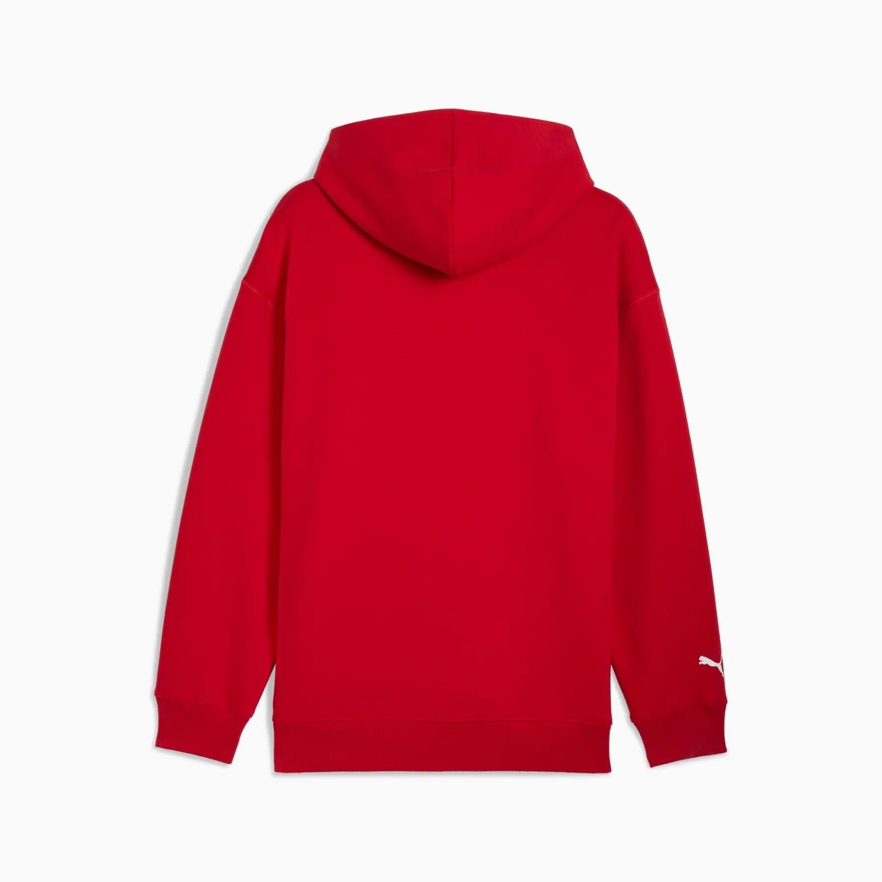 Felpa da uomo Puma FERRARI SPORTSWEAR SHIELD rossa, taglia XL 2/3