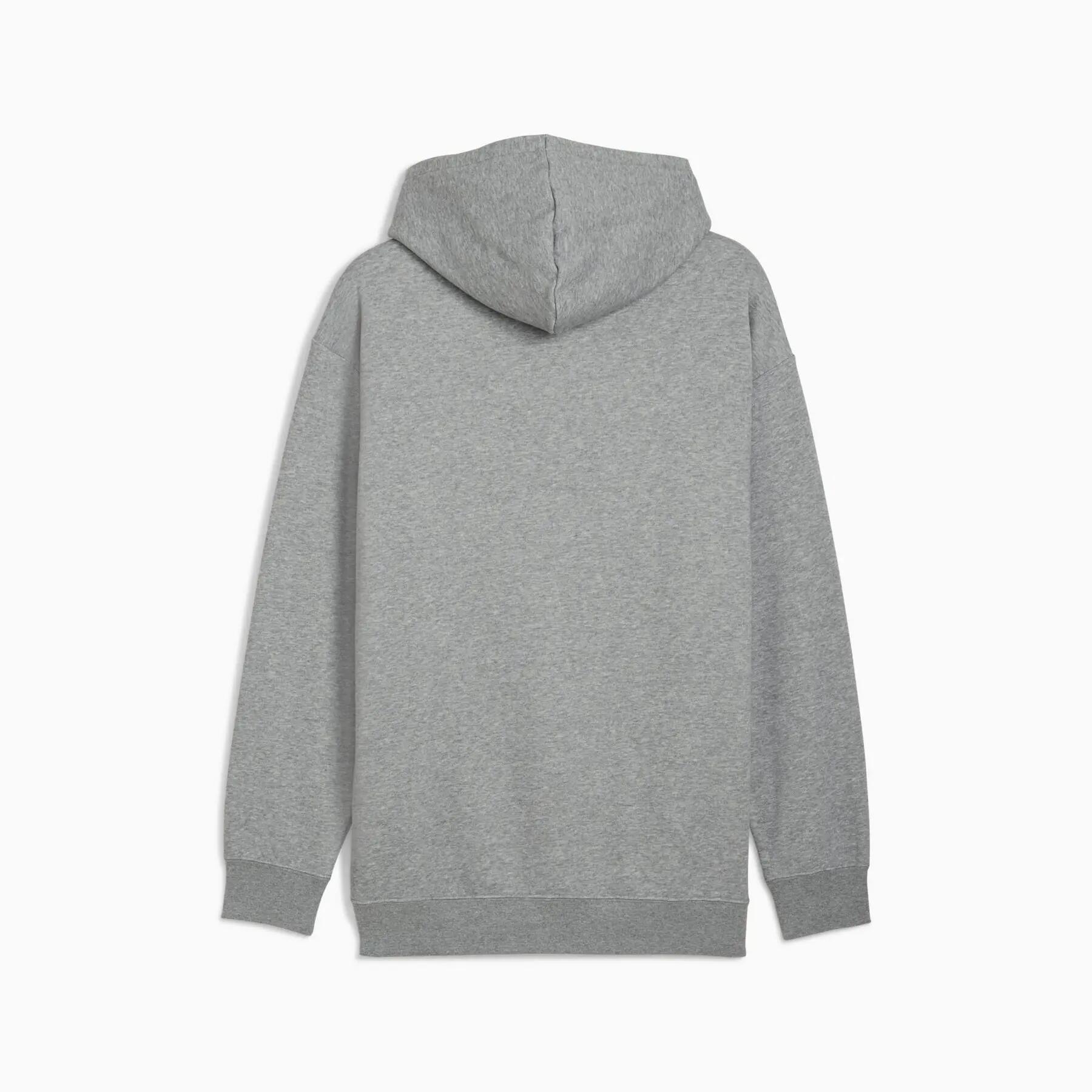 Herensweatshirt Puma ESS RELAXED SMALL NO.1 LOGO FL grijs maat M 2/2