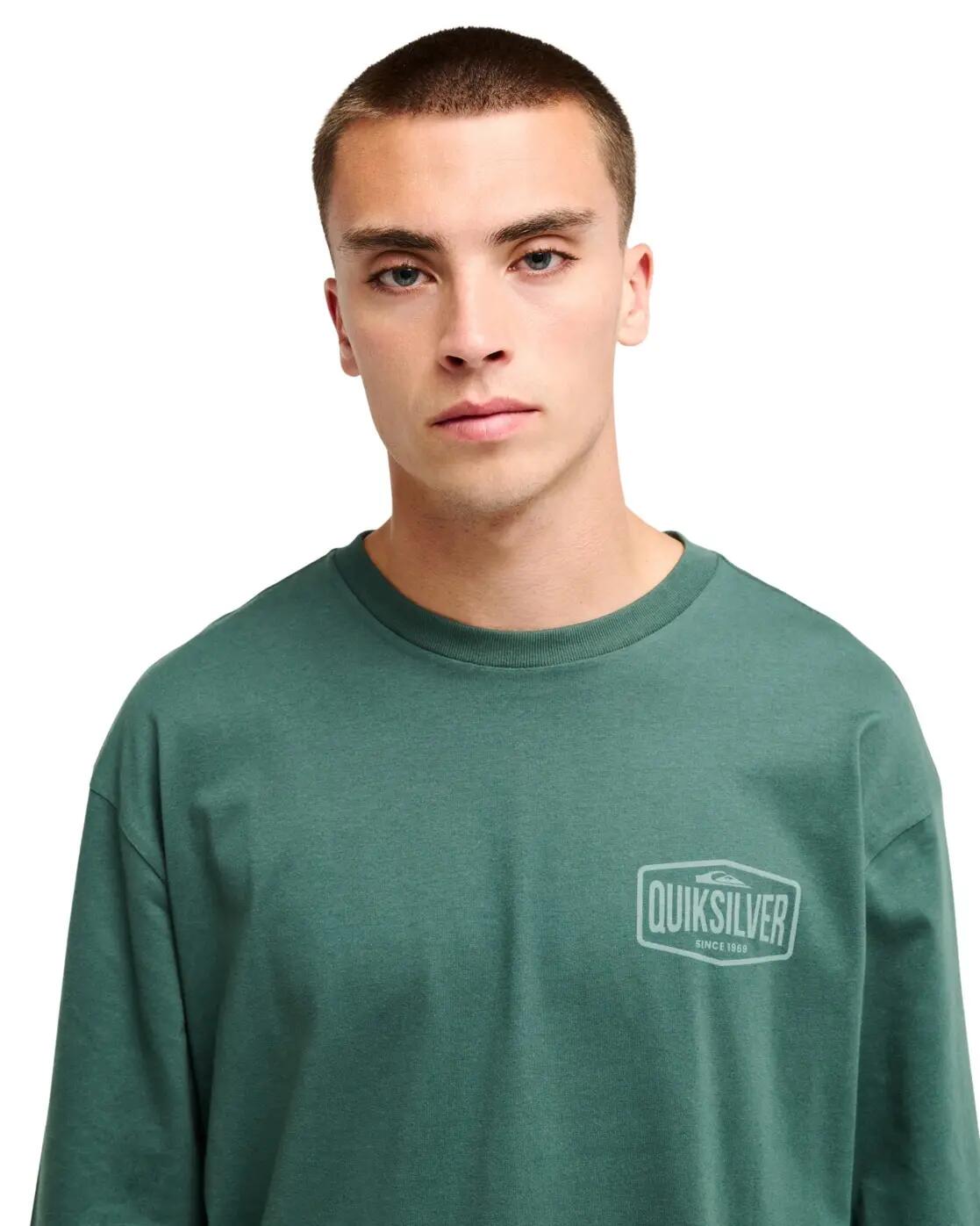 T-shirt met Lange Mouwen SURF GARAGE Grün Heren 4/4
