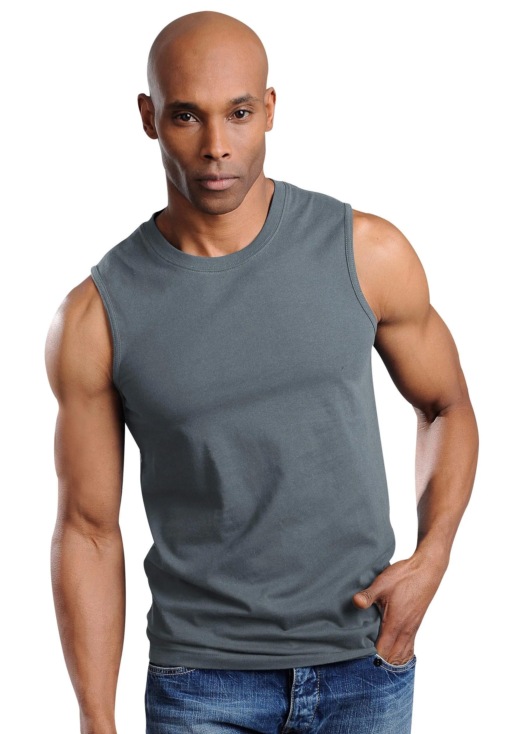 Herren Muscleshirts (3 Stück), Baumwolle »Cotton made in Africa« 4/6