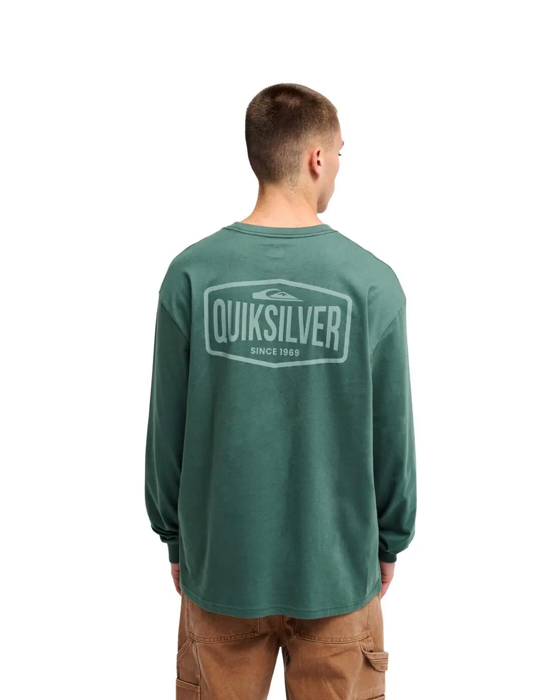 T-shirt met Lange Mouwen SURF GARAGE Grün Heren 2/4