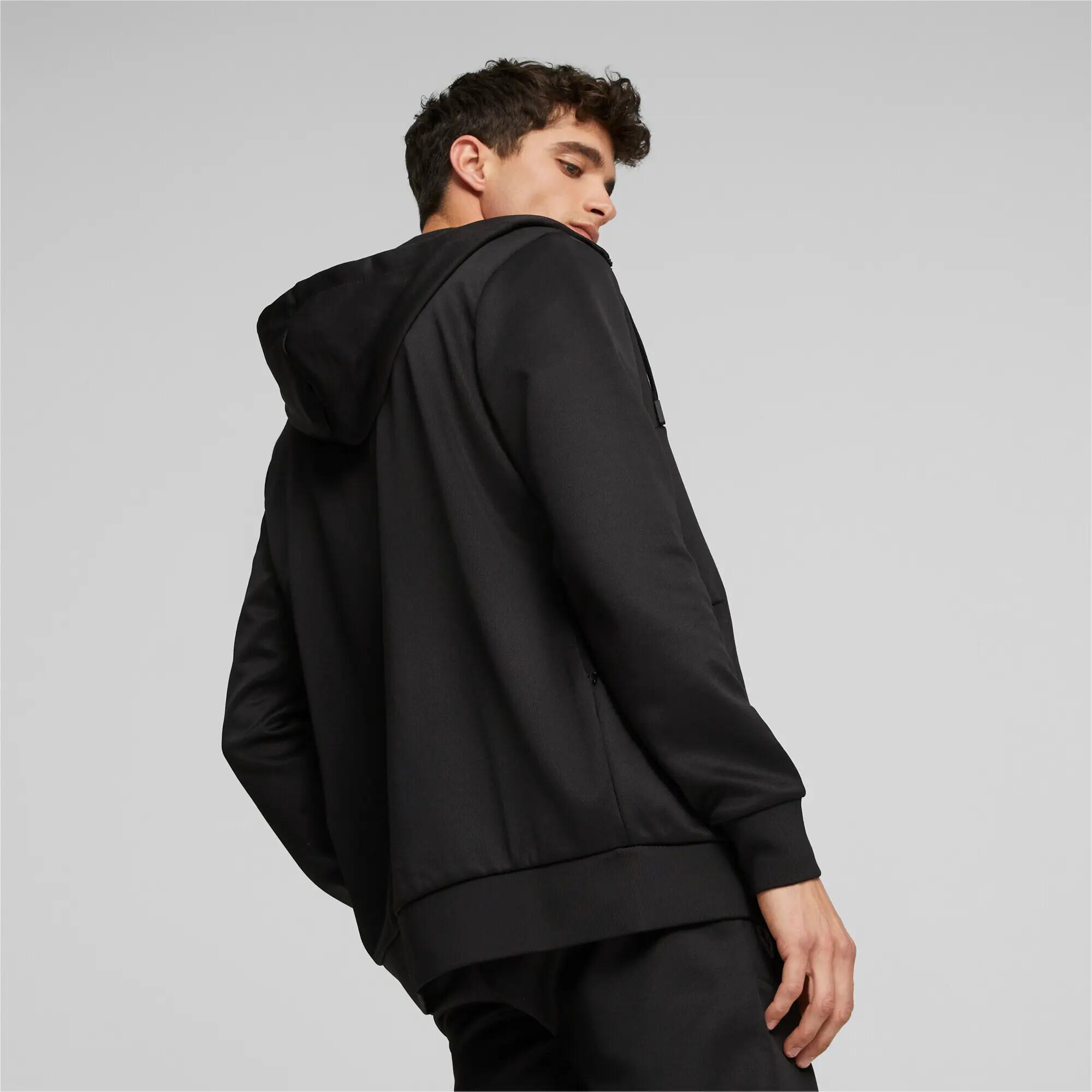 Felpa con cappuccio da uomo Puma FERRARI STYLE HDD nera, taglia L 7/8