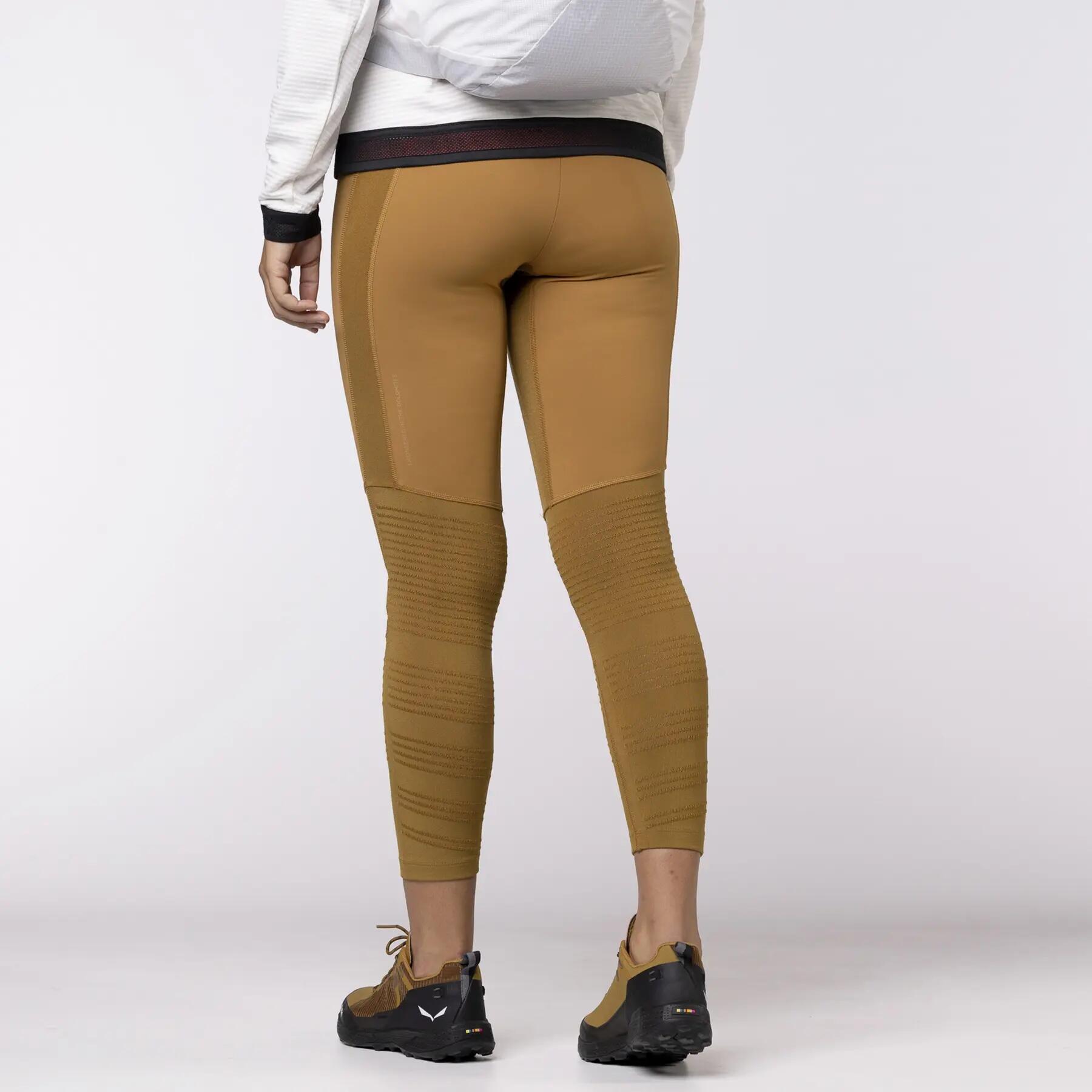 Leggings femininas Salewa PEDROC DRY RESP marrom 00-0000028323_7020 tamanho XS/S 4/5