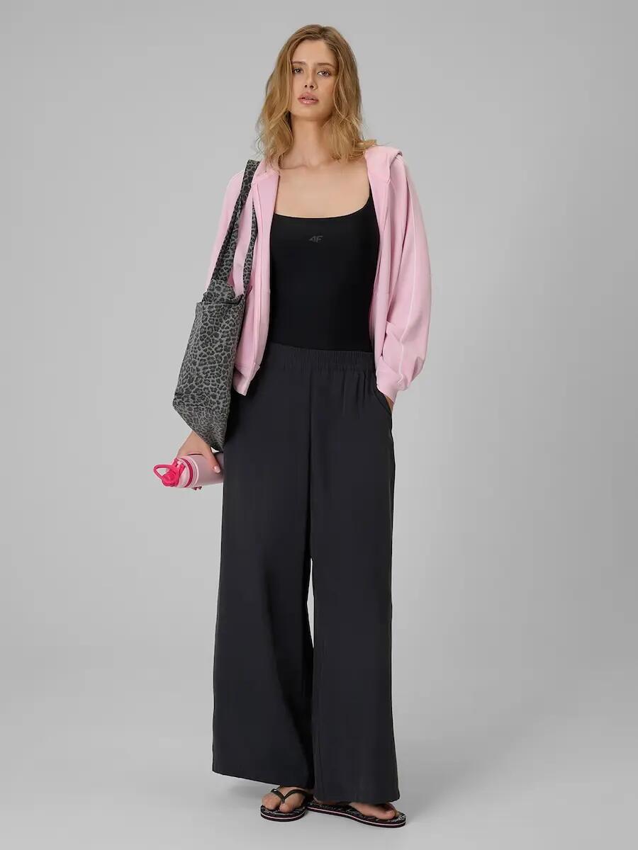 Bluza dresowa regular z kapturem damska 4F 4FRSS26TSWSF2990 3/7