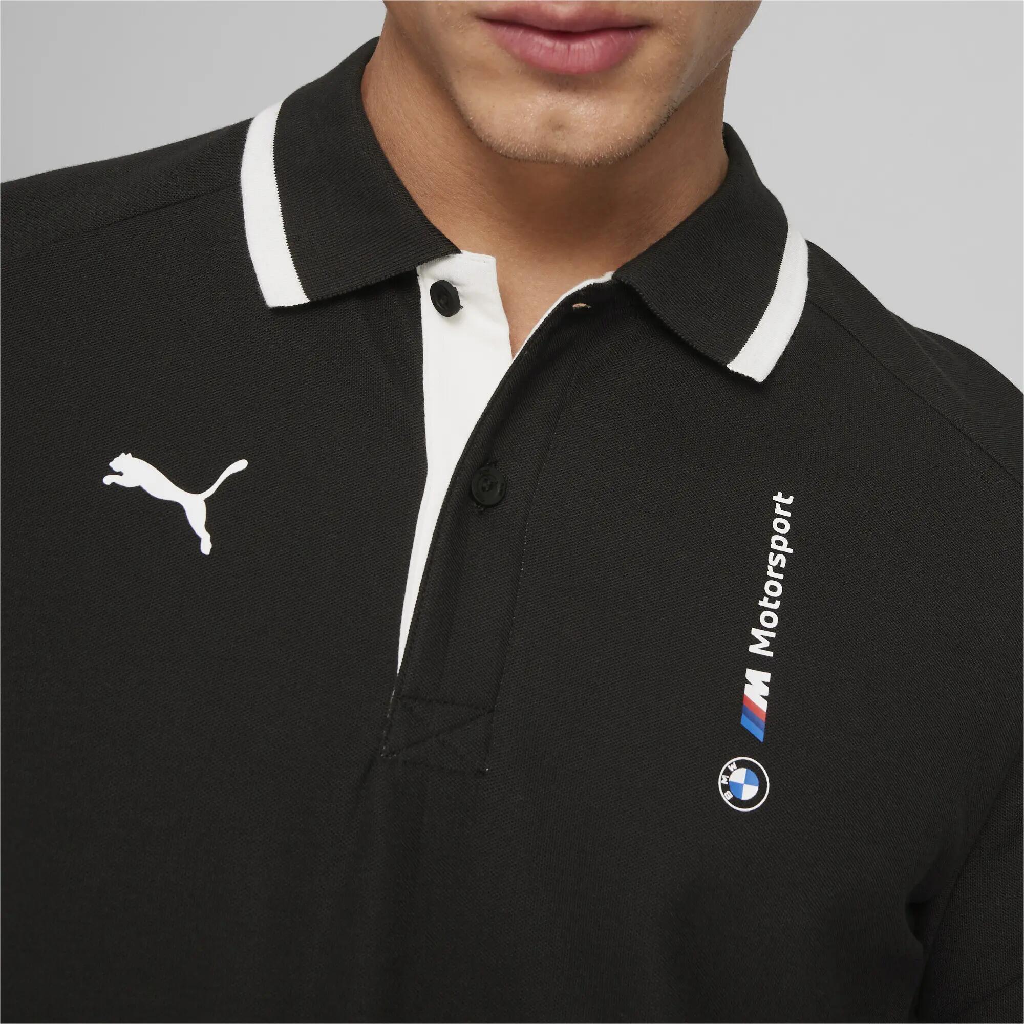 Koszulka polo męska Puma BMW MMS czarna 62415401 r M 5/8