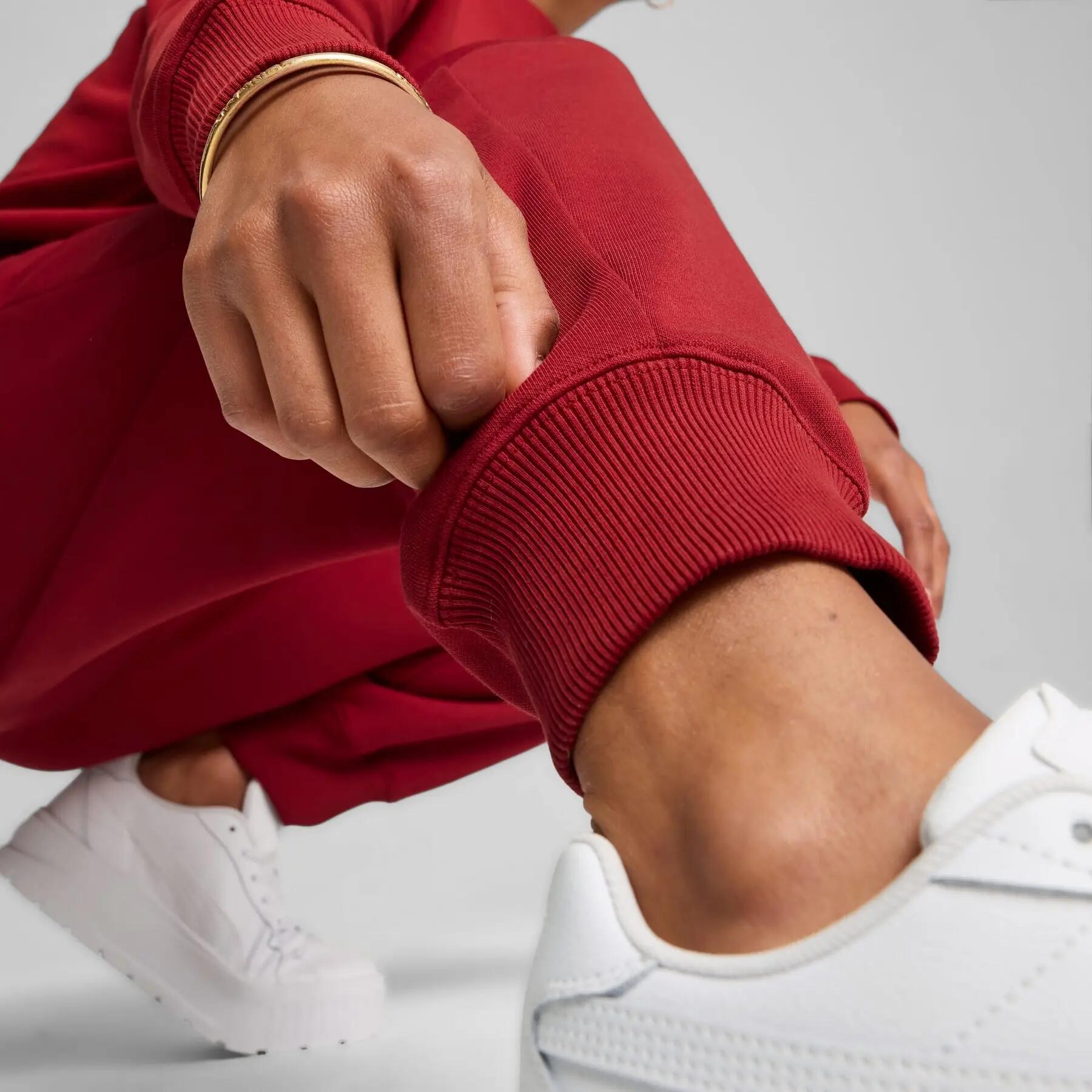 Puma SQUAD FL calça moletom feminina bordô 68154213 XS 4/7