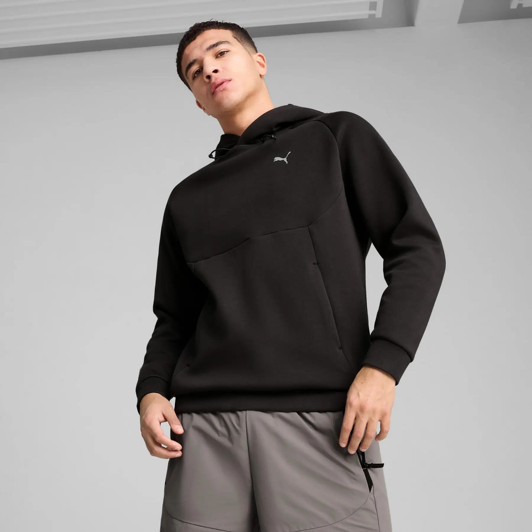 Moletom com capuz masculino Puma PUMATECH GRAPHIC RELAXED DK, tamanho G 3/7