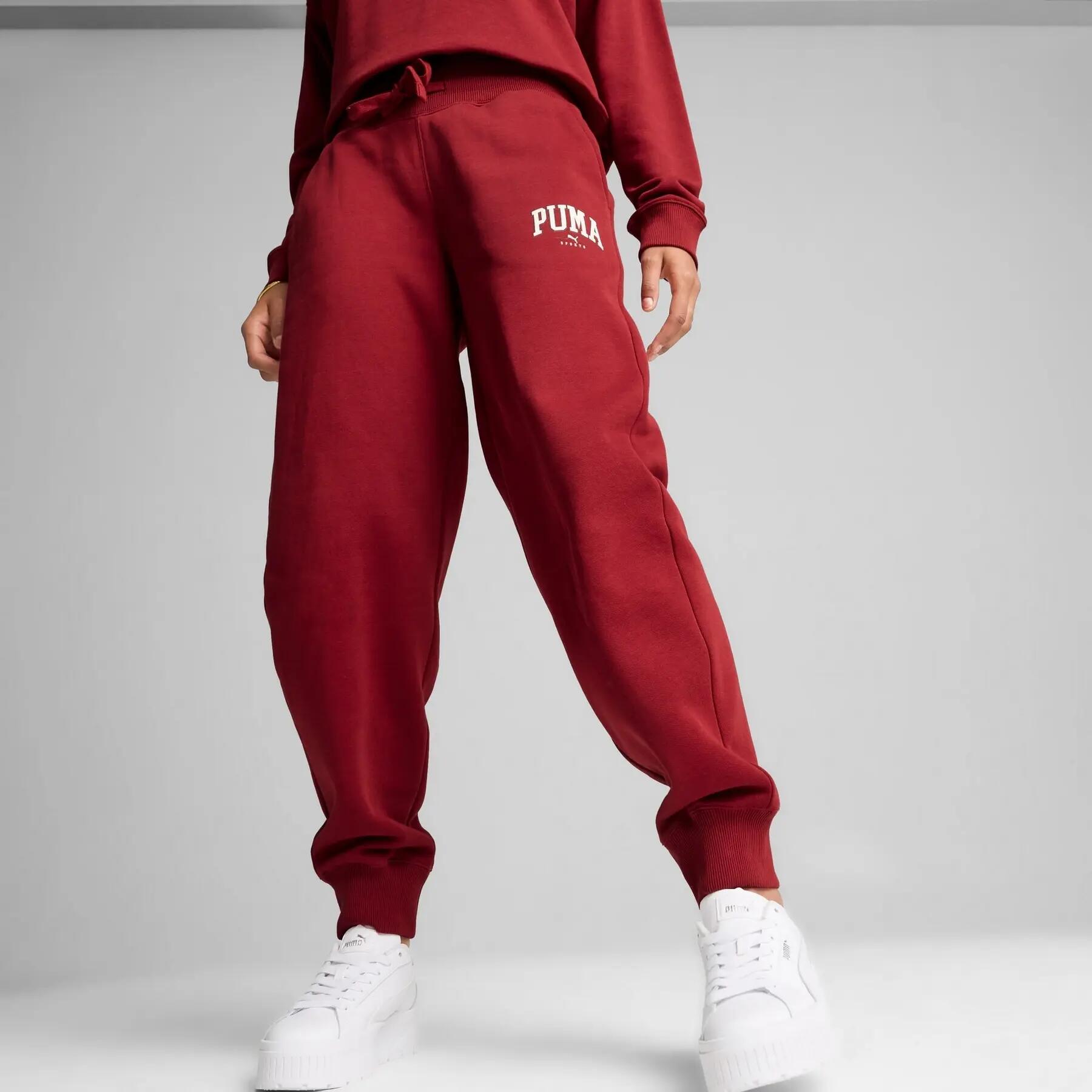 Puma SQUAD FL calça moletom feminina bordô 68154213 XS 3/7