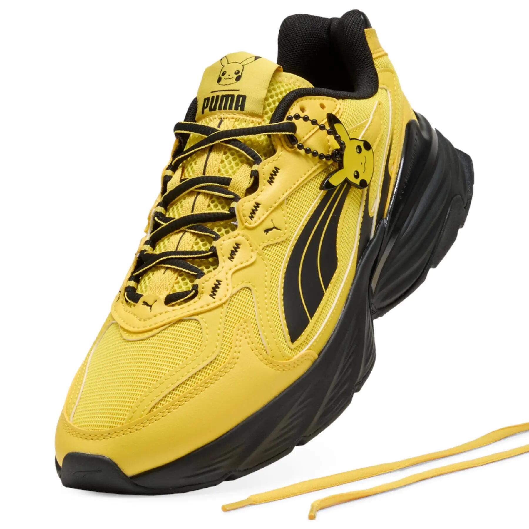 Tênis esportivo unissex Puma FADE NITRO PIKACHU amarelo 40810501 tamanho 38 5/7