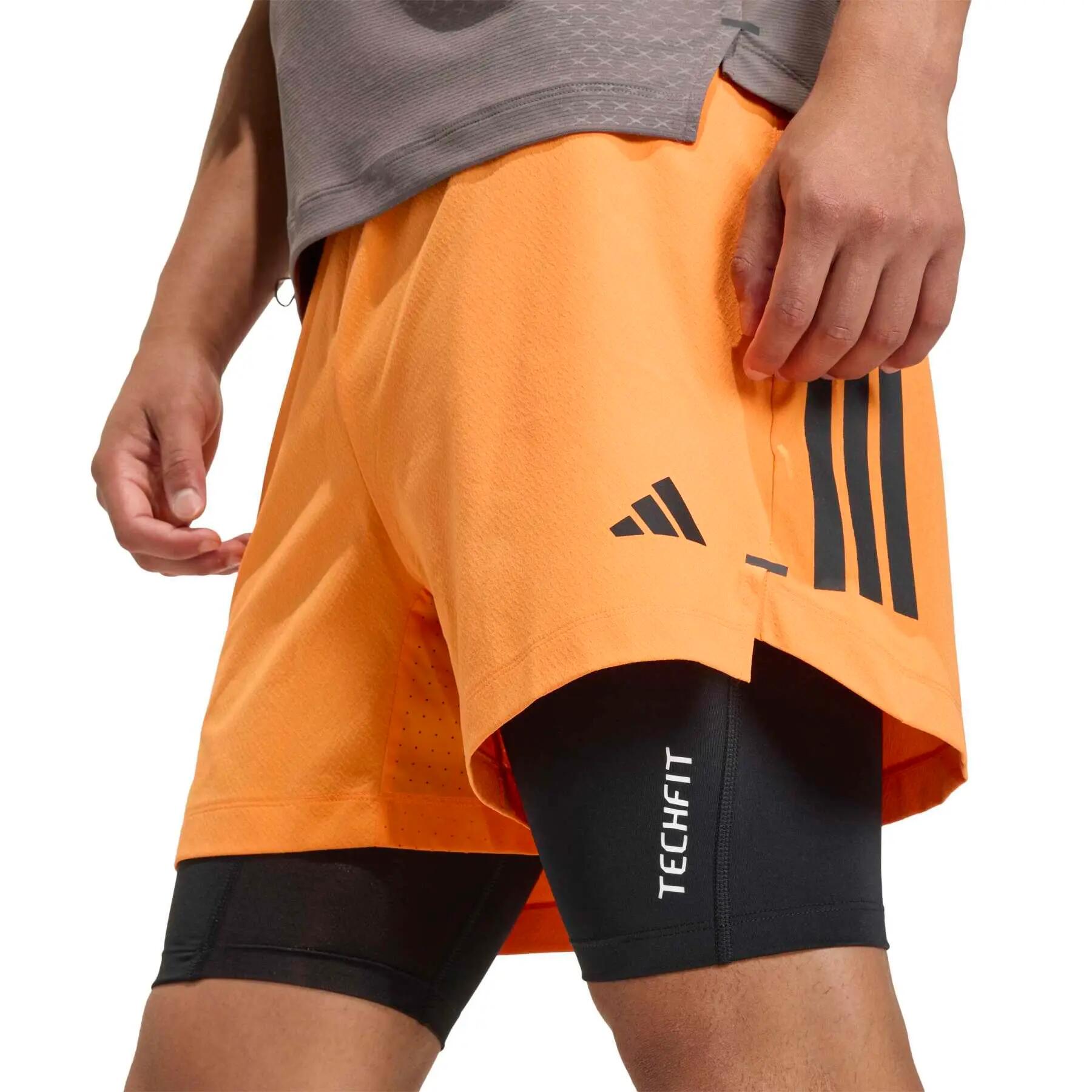 adidas D4T POWER Trainingsshorts für Herren, orange, KA1197 r L 6/7