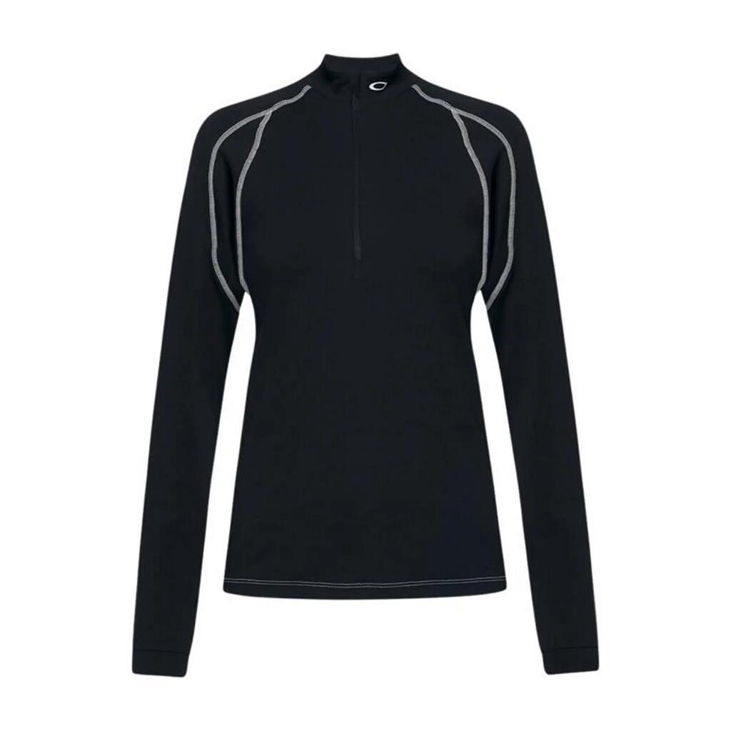 Oakley RIBBED QTR ZIP Women's Longsleeve Black FOA500576-02E r M