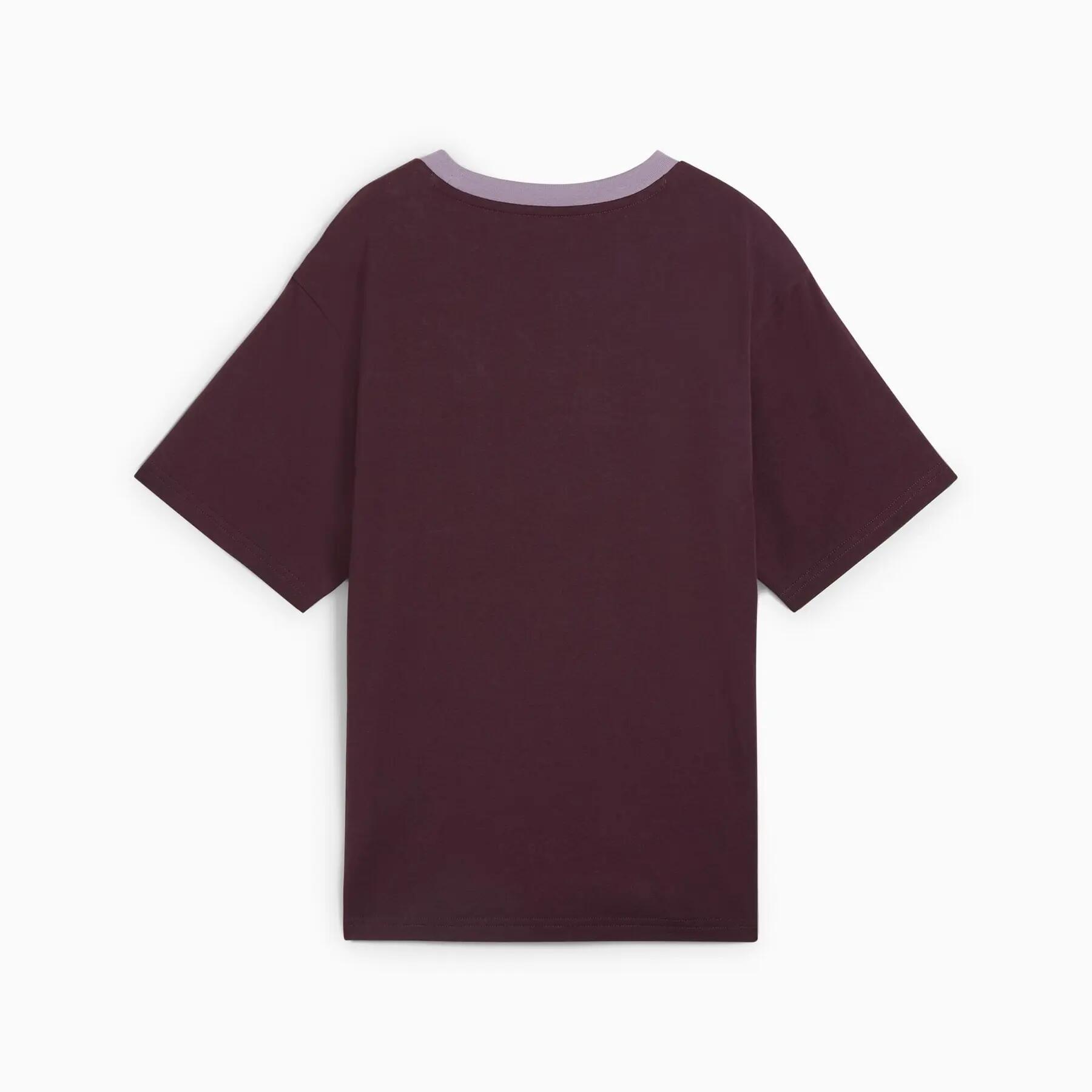 Camiseta feminina Puma POWER RELAXED roxa 68164544 r S 2/2