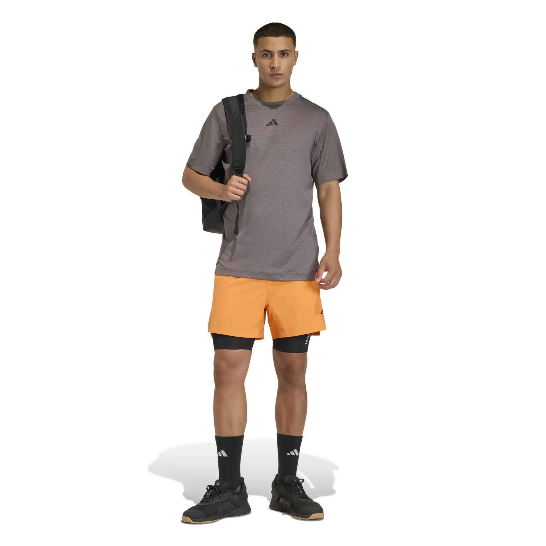 adidas D4T POWER Trainingsshorts für Herren, orange, KA1197 r L 4/7
